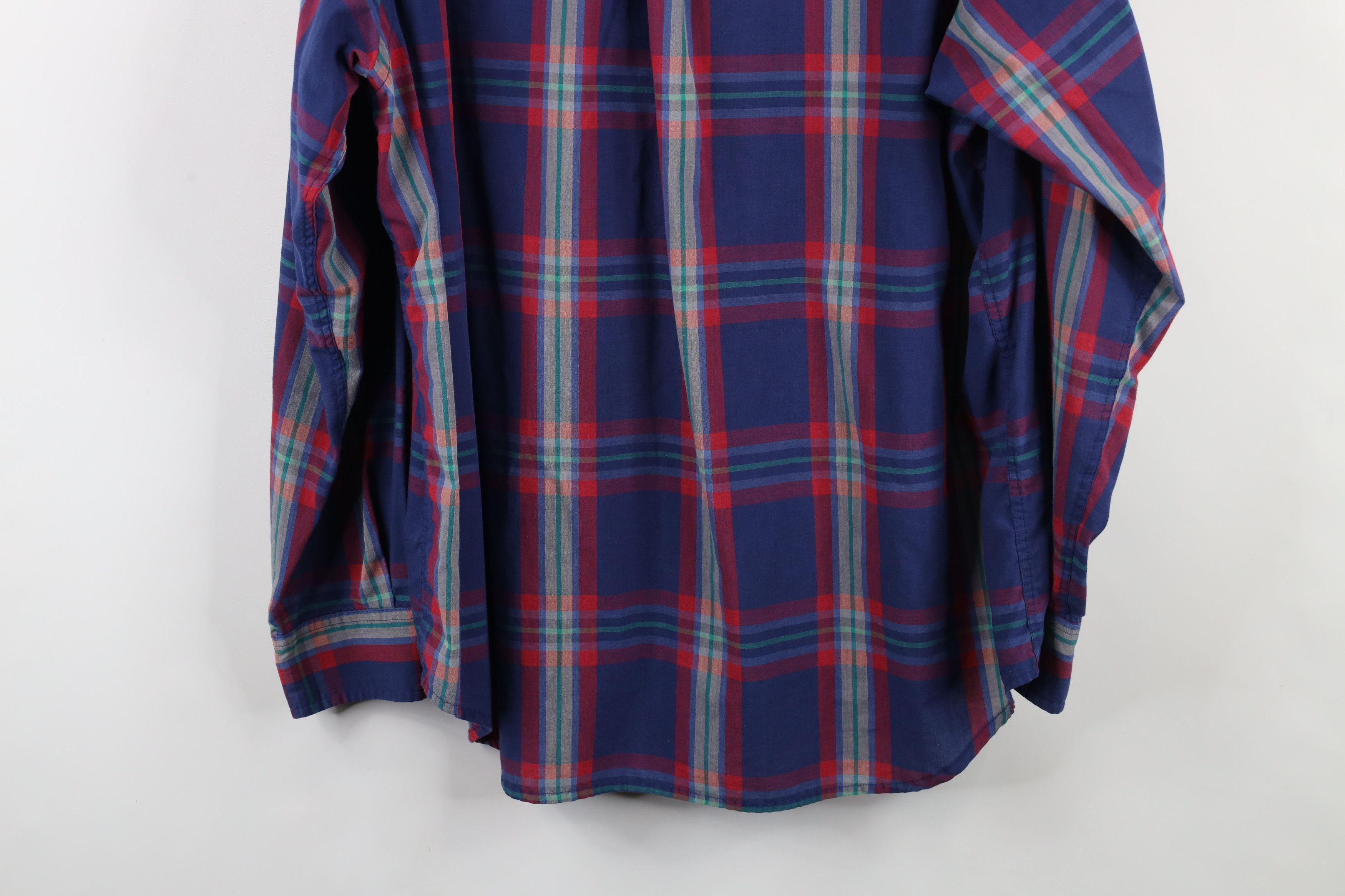 Vintage Vintage 90s Streetwear Plaid Collared Button Down Shirt Size US L / EU 52-54 / 3 - 13 Thumbnail
