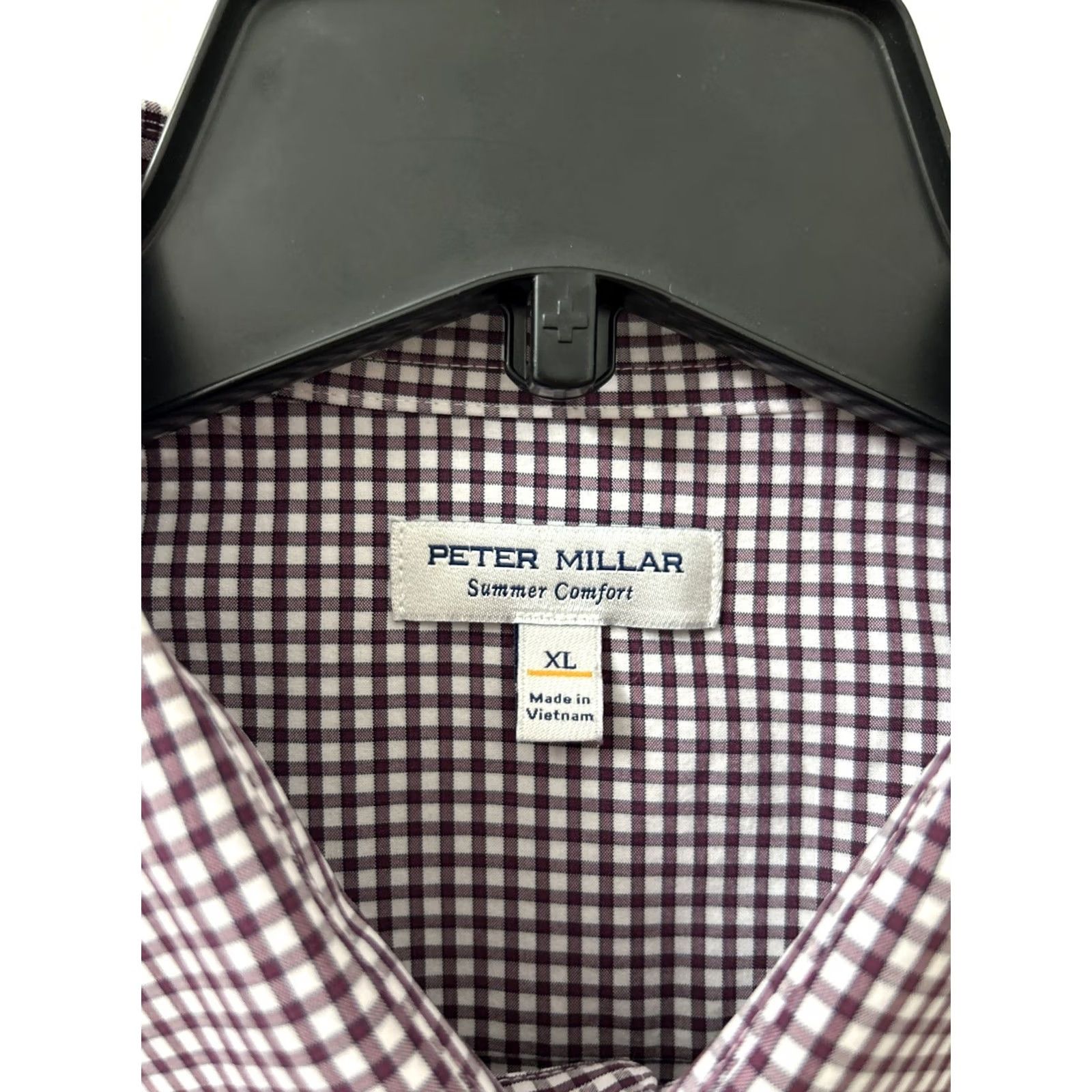 Peter Millar Peter Millar Summer Comfort Shirt Mens XL Red White Plaid Button-Down Long Sleeve Shirt Size US XL / EU 56 / 4 - 6 Thumbnail