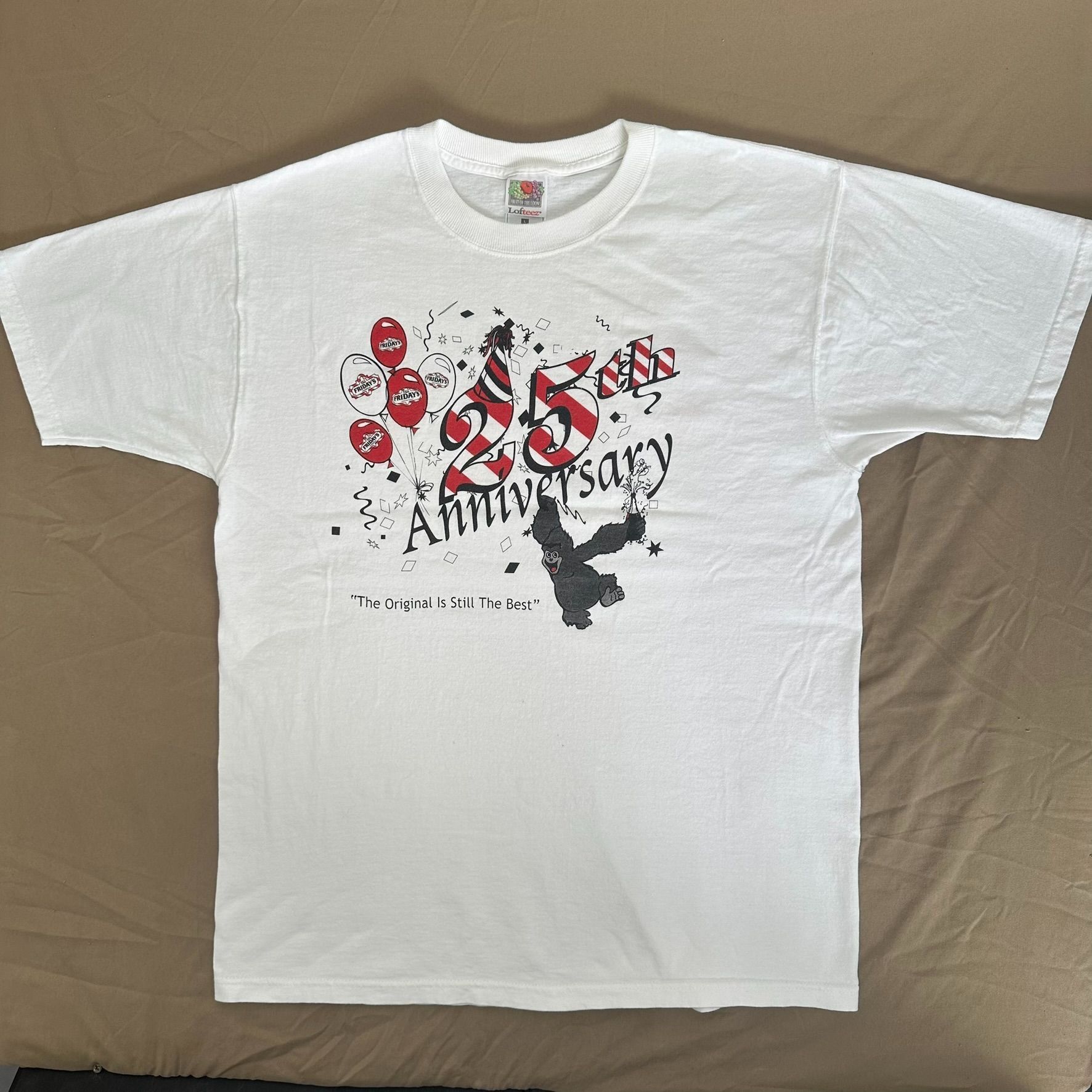 Fruit Of The Loom Vintage Y2K TGIF Friday's T-Shirt Columbus Ohio Corporate Re Size US L / EU 52-54 / 3 - 3 Thumbnail