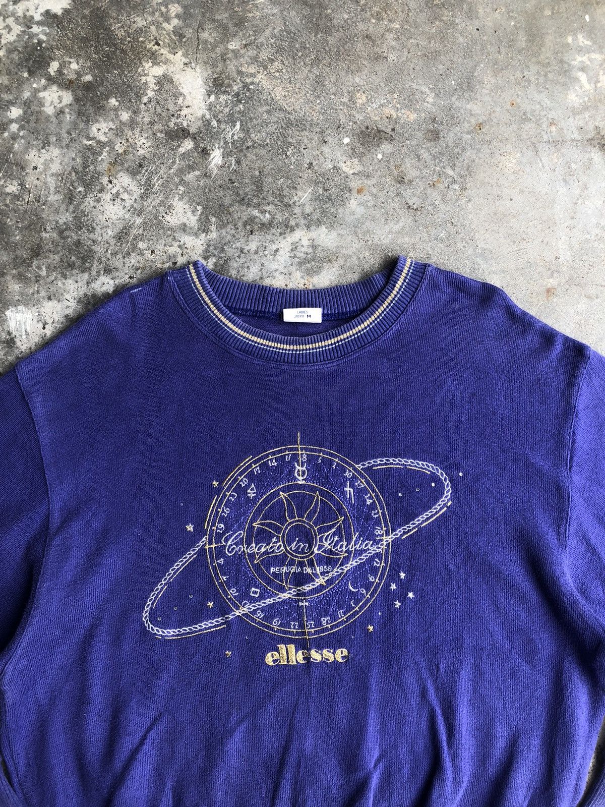 Ellesse × Vintage Vintage 80s Ellesse Perugia Dal 1959 Big Logo Sweatshirt Size US M / EU 48-50 / 2 - 3 Thumbnail