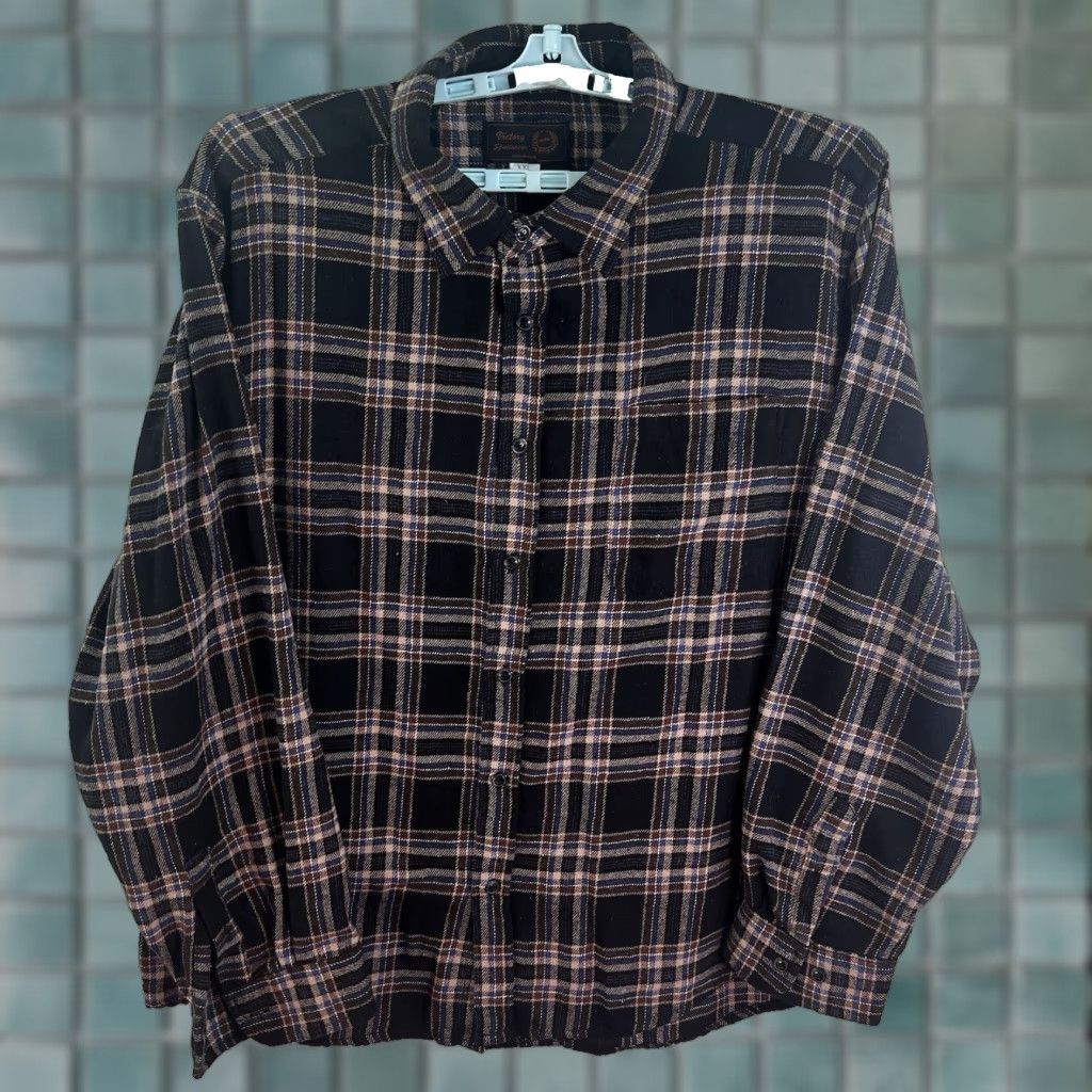Vintage Victory Sportswear Plaid Flannel Button-Up Shirt Mens Size 2XL Gray Size US XXL / EU 58 / 5 - 1 Thumbnail