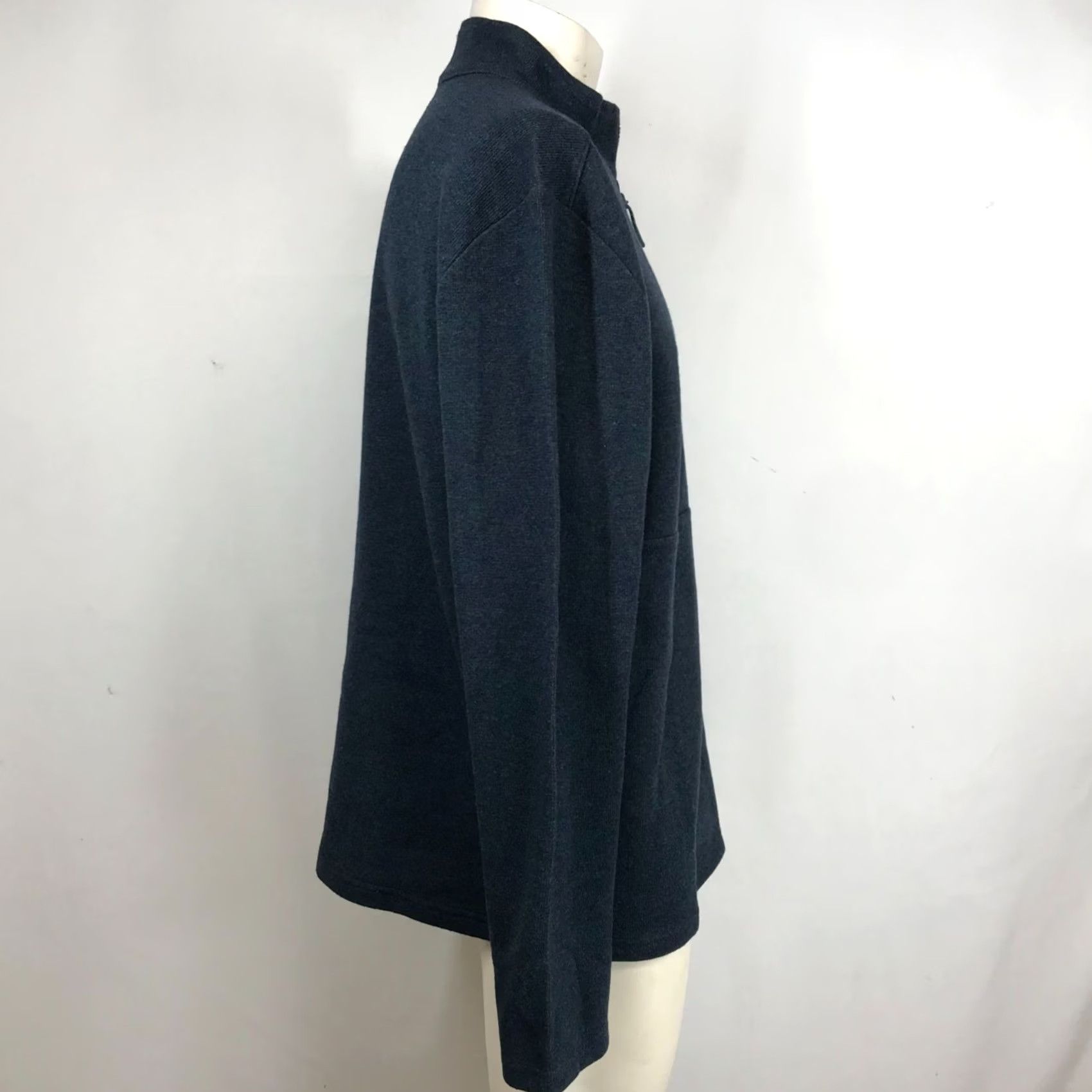 Prana PRANA MEN'S L BLUE 1/4 ZIP WOOL BLEND PULLOVER JACKET STANDARD FIT L Size US L / EU 52-54 / 3 - 4 Thumbnail