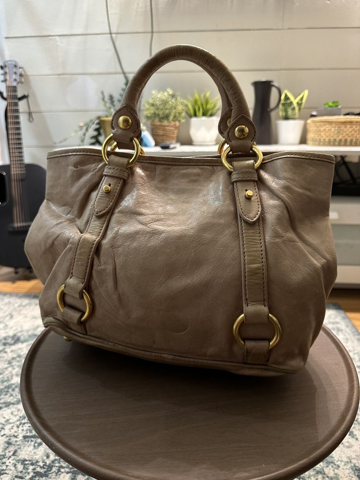 Miu Miu Miu Miu Vitello Lux Leather Shoulder Bag Size ONE SIZE - 8 Thumbnail