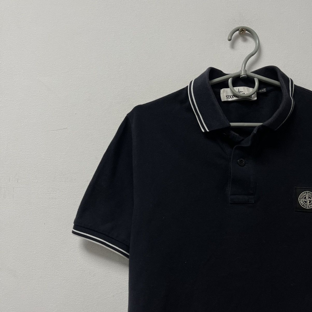 Stone Island Stone Island Polo Tee T Shirt Program Patch Blue Size US S / EU 44-46 / 1 - 3 Thumbnail