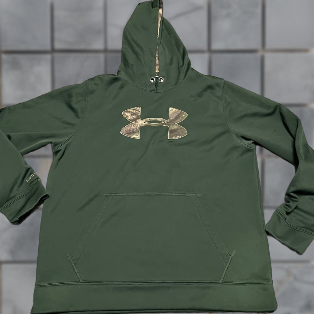 Under Armour Under Armour Hoodie Mens XL Storm Camo Sweatshirt Green Camouflage Size US XL / EU 56 / 4 - 1 Thumbnail