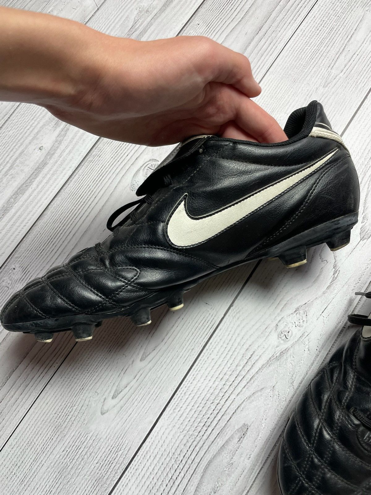 Nike × Vintage Vintage Nike tiempo soccer boots size US 12 logo Size US 12 / EU 45 - 4 Thumbnail