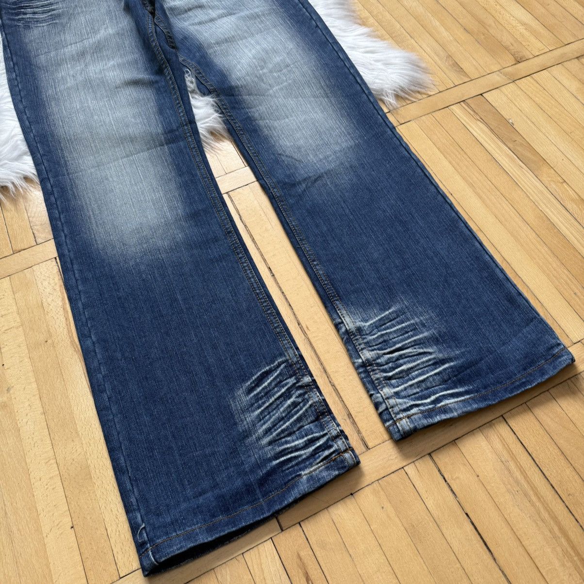 Hysteric Glamour 📌 Vintage IDPDT Y2K Bootcut Crazy Washed Jeans Size US 31 - 8 Thumbnail