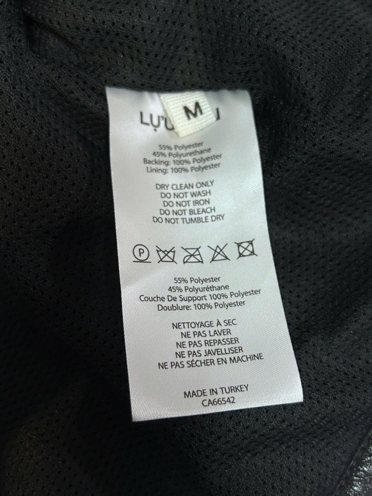LUU DAN LUU DAN Black Cargo Faux Leather Vest Size 46R - 4 Thumbnail