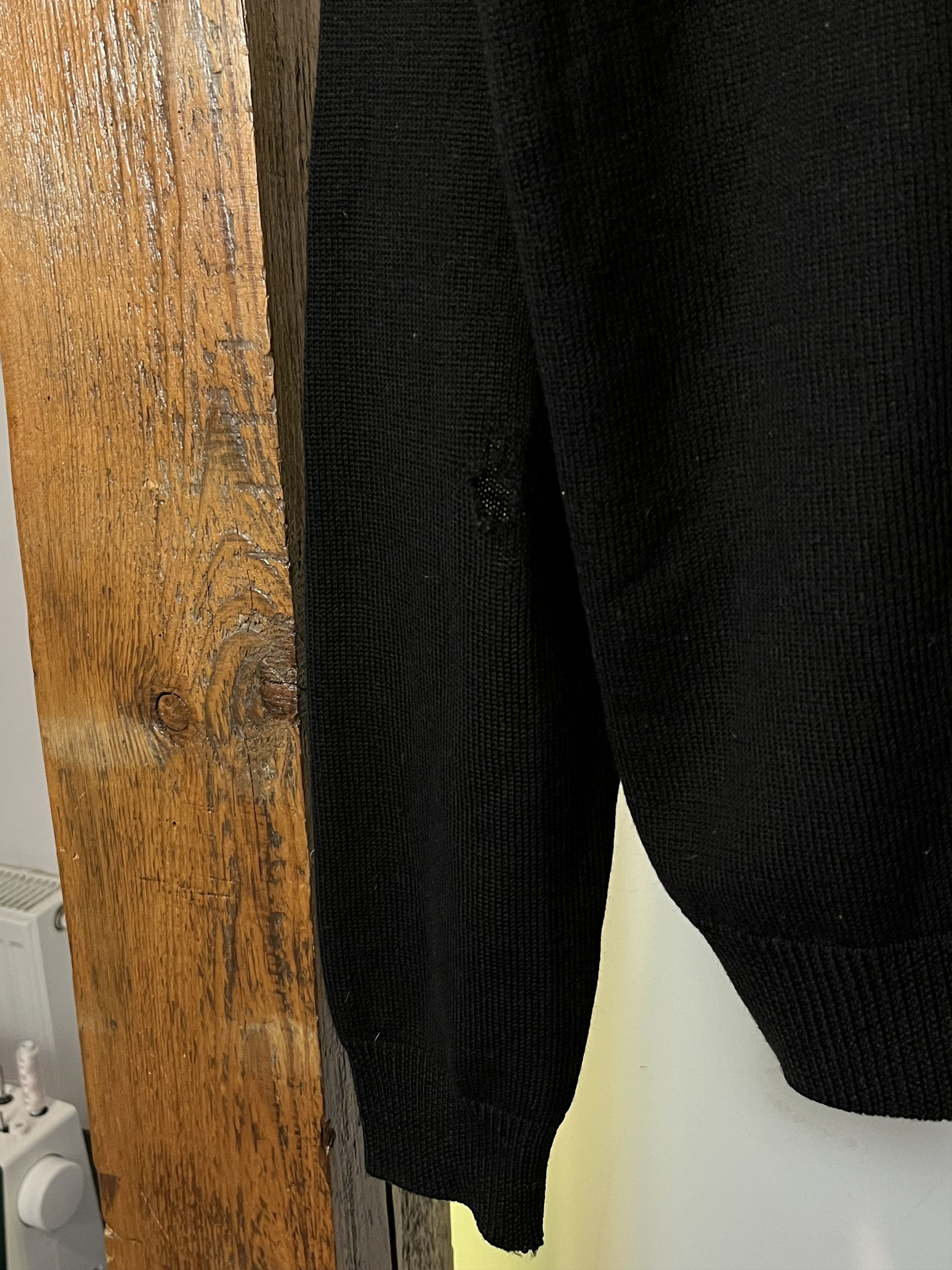 Designer × Dries Van Noten × Japanese Brand Dries Van Noten Archive Black Buttons Merino Wool Knitwear Size US XL / EU 56 / 4 - 9 Thumbnail