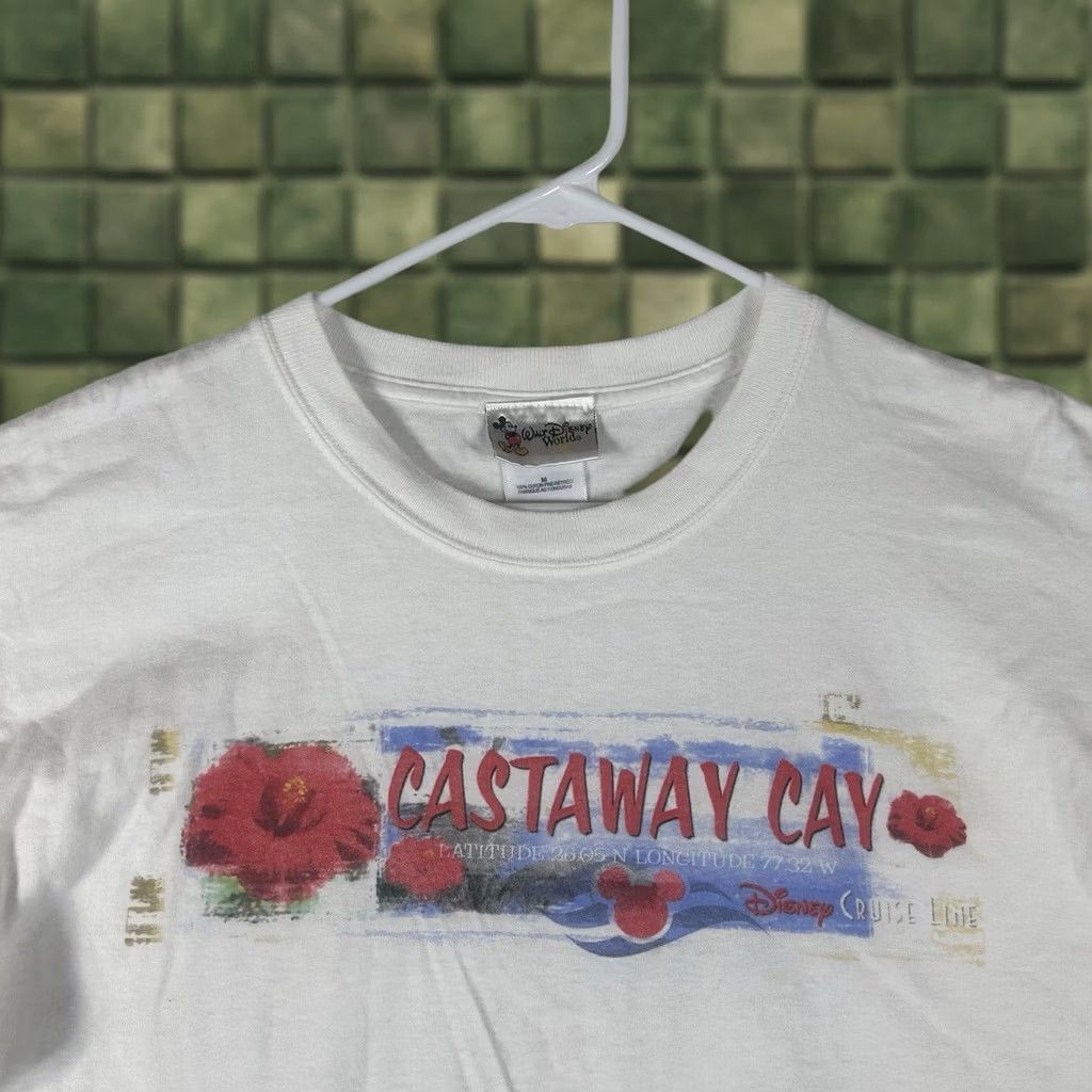 Disney Disney Shirt Mens M White World Cruise Line Castaway Cay Bahamas Mickey Mouse Size US M / EU 48-50 / 2 - 1 Thumbnail