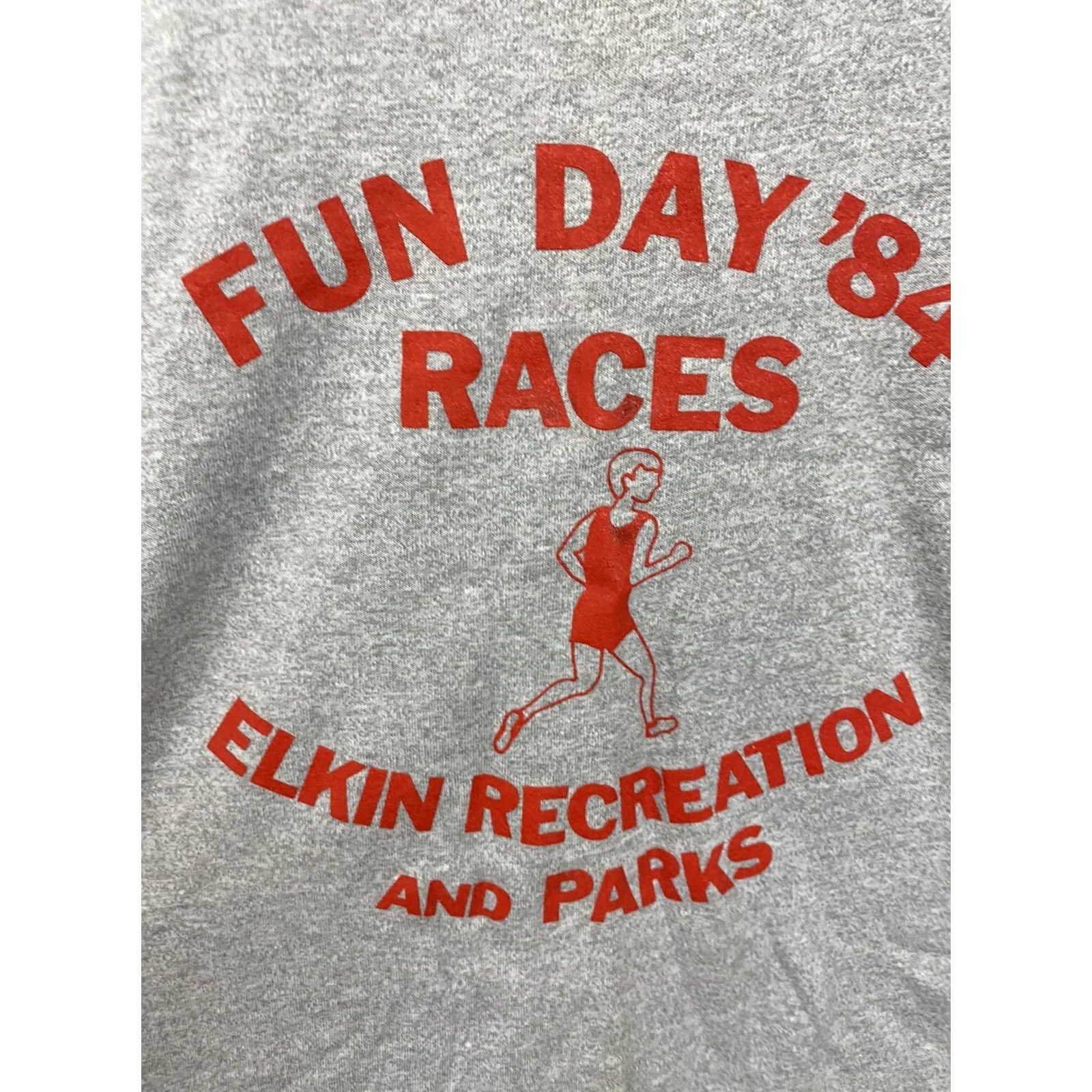 Vintage VTG 80s Barq's Root Beer Fun Day Races Thin Single Stitch T-Shirt Size M Screen Stars USA Gray Short Sleeve Mens Shirts" Size US M / EU 48-50 / 2 - 4 Thumbnail