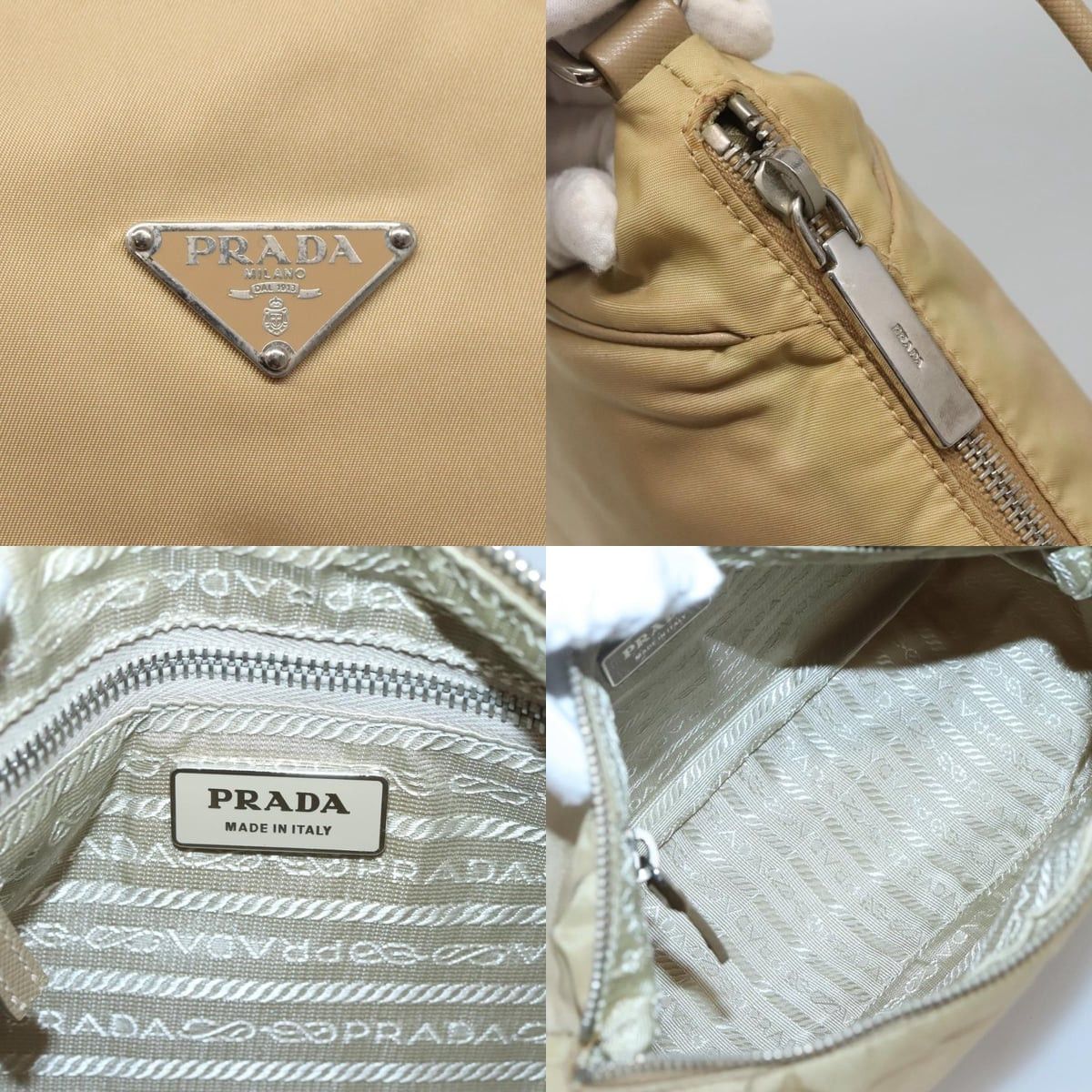 Prada PRADA Shoulder Bag Nylon Beige Silver Size ONE SIZE - 11 Thumbnail