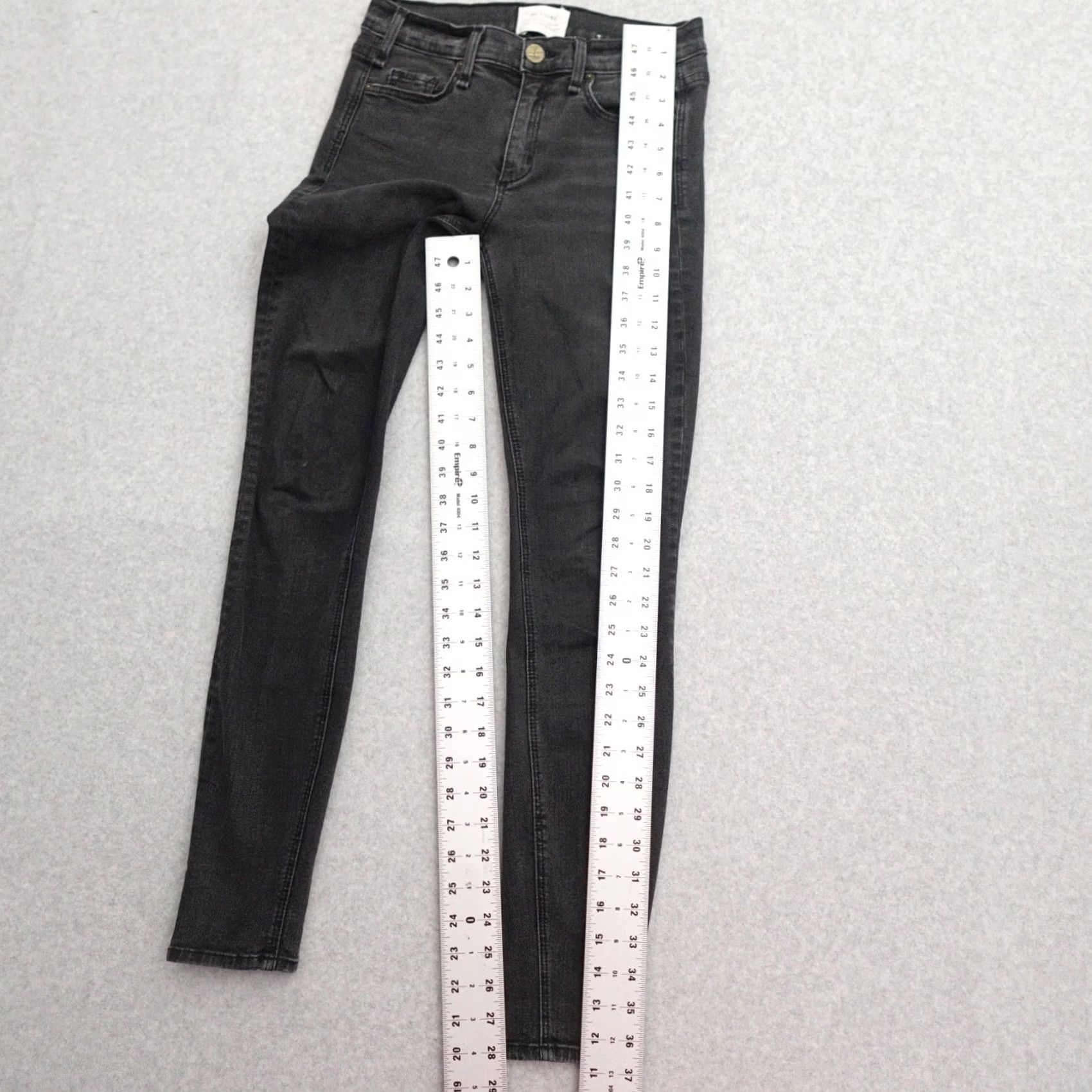 Vintage McGuire Distressed Jeans Womens Size 25 Skinny Denim Made in USA Blue 90s USA Theme Womens Jeans Distressed Measurements Provided in Pictures Size 42" / US 20 - 4 Thumbnail