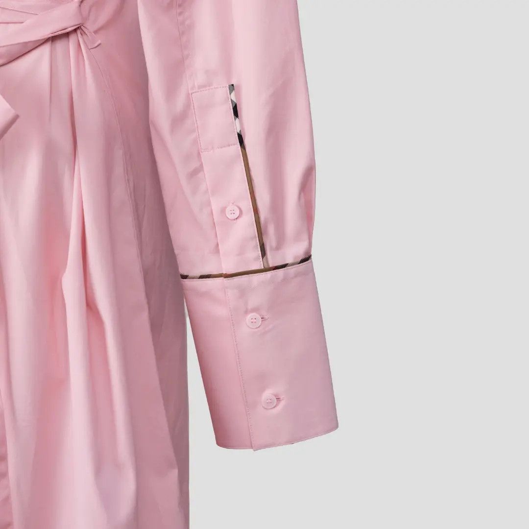 Burberry o1w1db10326 Piping Checked Dress in Pink Size S / US 4 / IT 40 - 2 Thumbnail