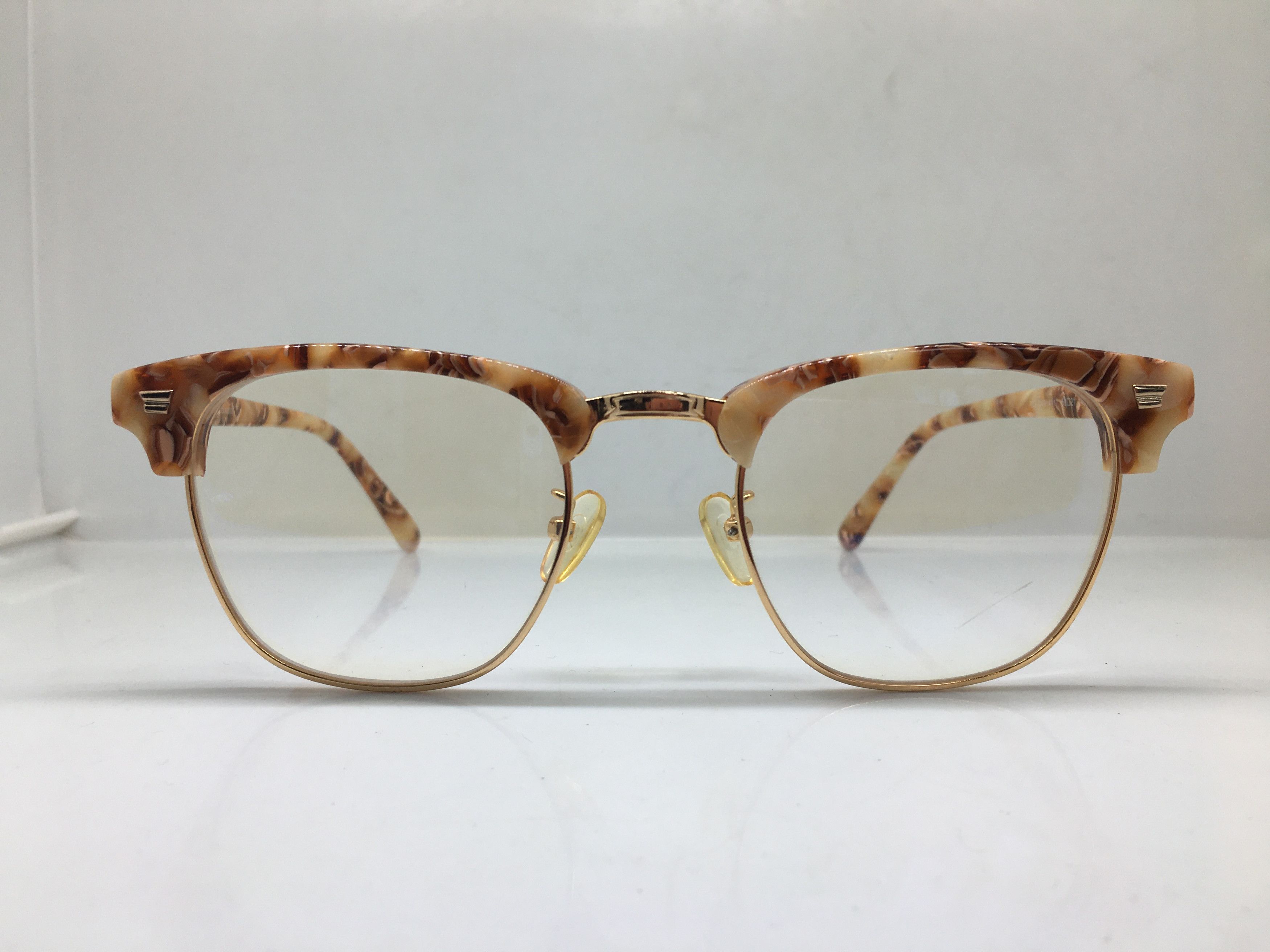 Other Mod Malcolm X Gold Eyeglasses Frame Size ONE SIZE - 1 Thumbnail