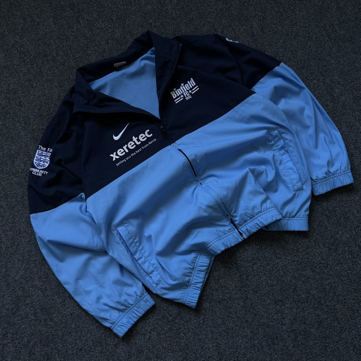 Issey Miyake VTG Nike Windbreaker Benfield Fc Zip Sweater Y2K Size L Engl Size US L / EU 52-54 / 3 - 3 Thumbnail