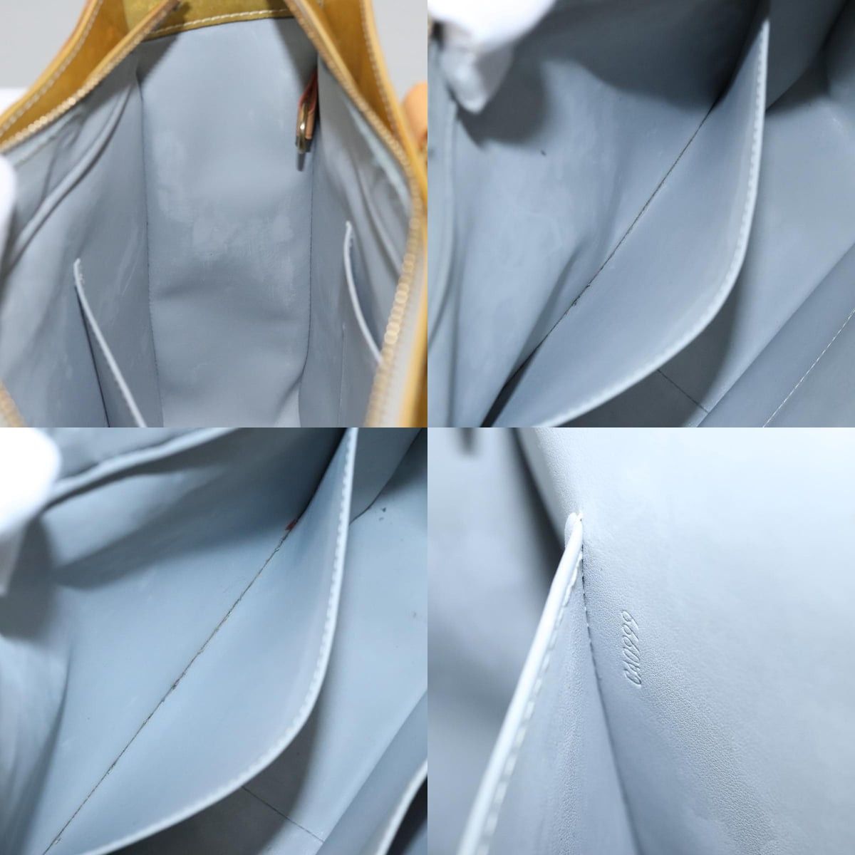 Louis Vuitton LOUIS VUITTON Monogram Vernis Columbus Tote Bag Gris M91028 Size ONE SIZE - 12 Thumbnail