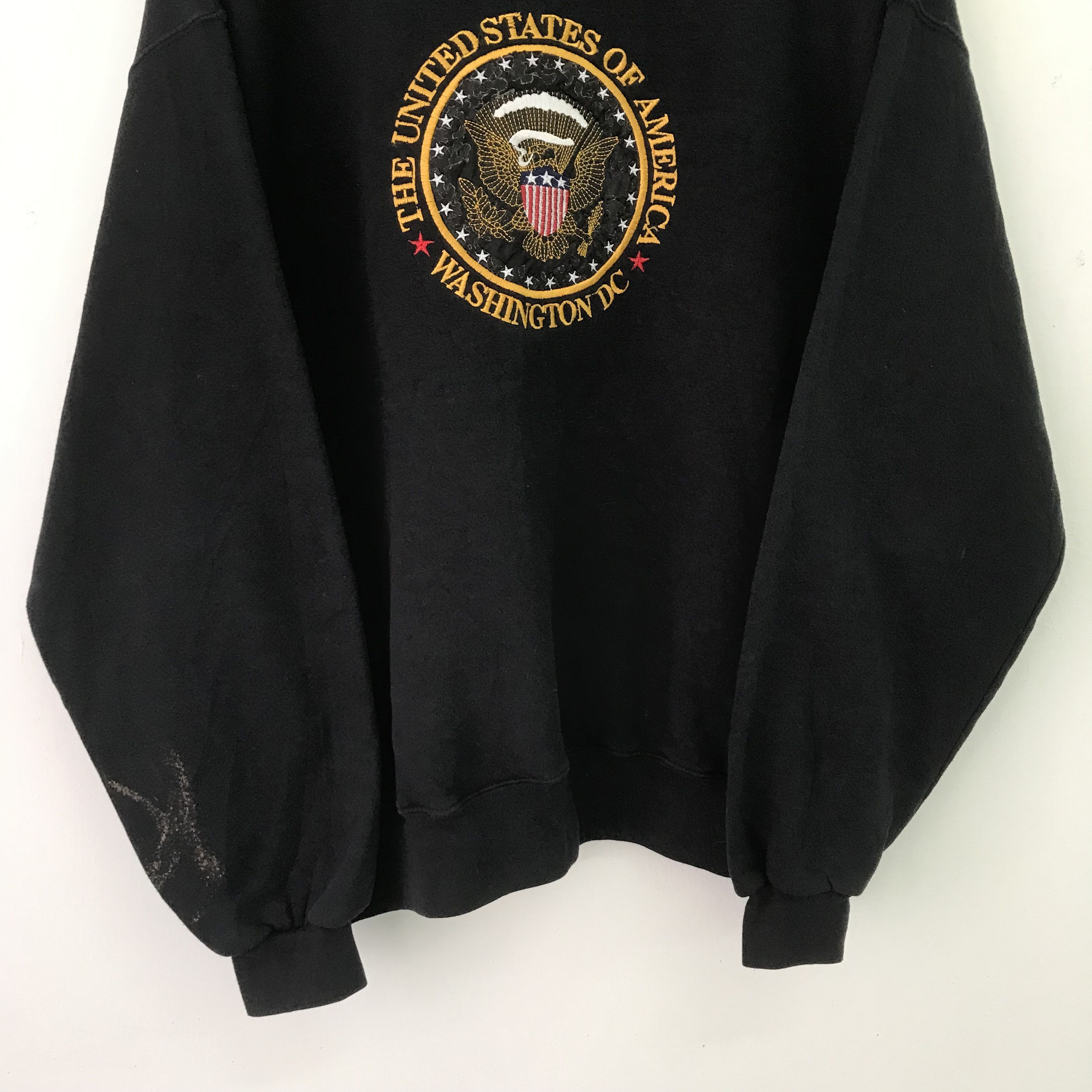Japanese Brand Vintage Washington Dc Black Sweatshirt Xlarge - 648 Size US XL / EU 56 / 4 - 5 Thumbnail