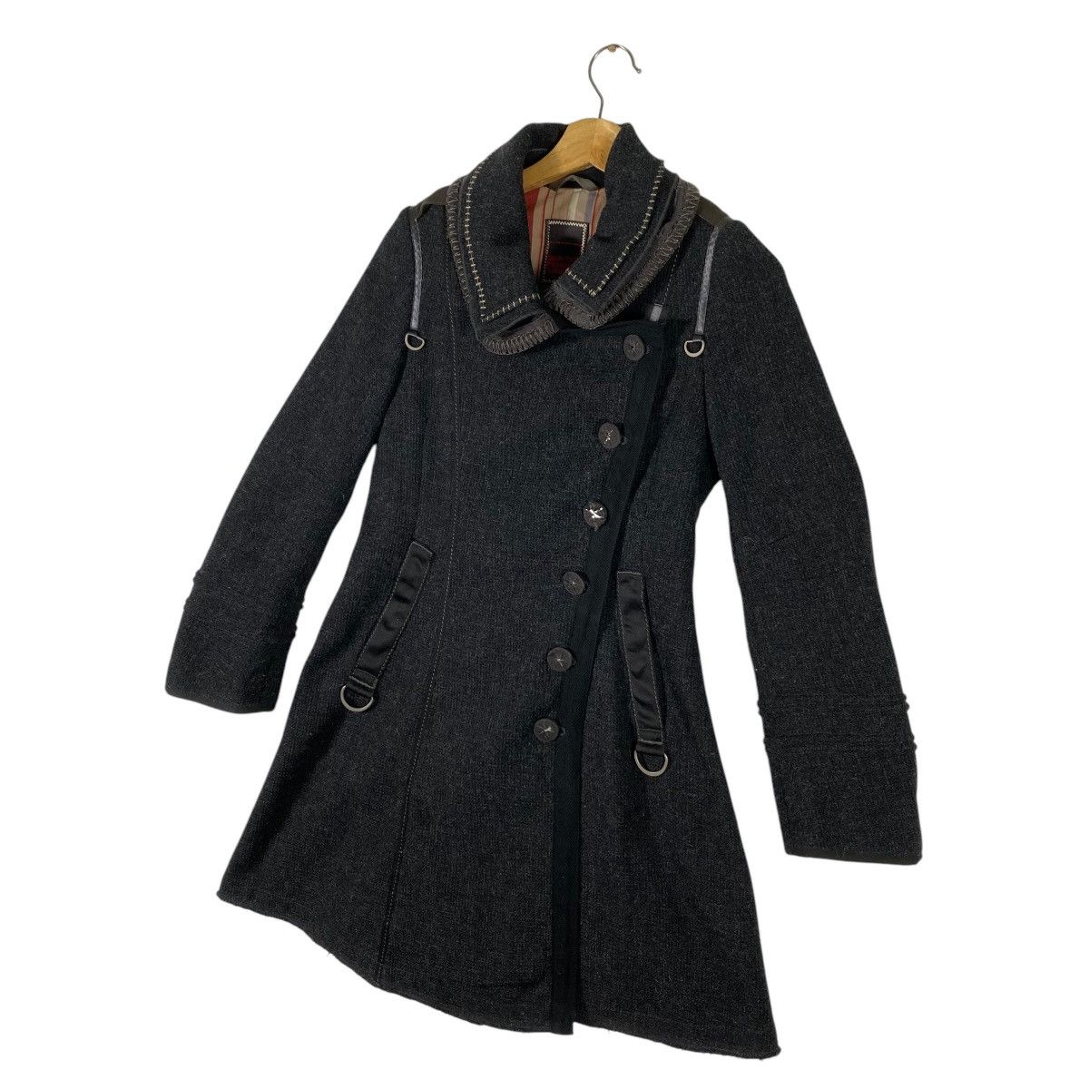 Marithe + Francois Girbaud × Vintage Vintage Marithe Francois Girbaud Wool Long Jacket S Size Size S / US 4 / IT 40 - 2 Thumbnail