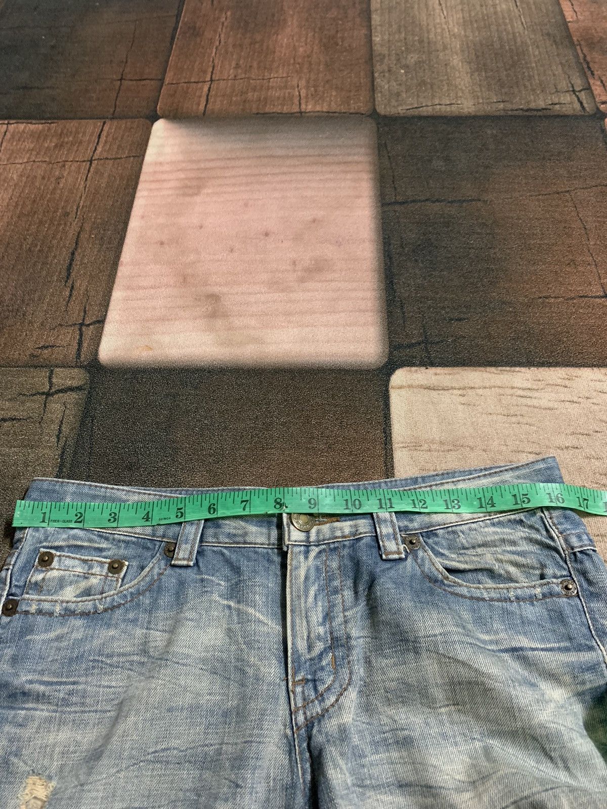 If Six Was Nine FLARE DISTRESSED stone wash agate label japanese designer Size US 32 / EU 48 - 15 Thumbnail
