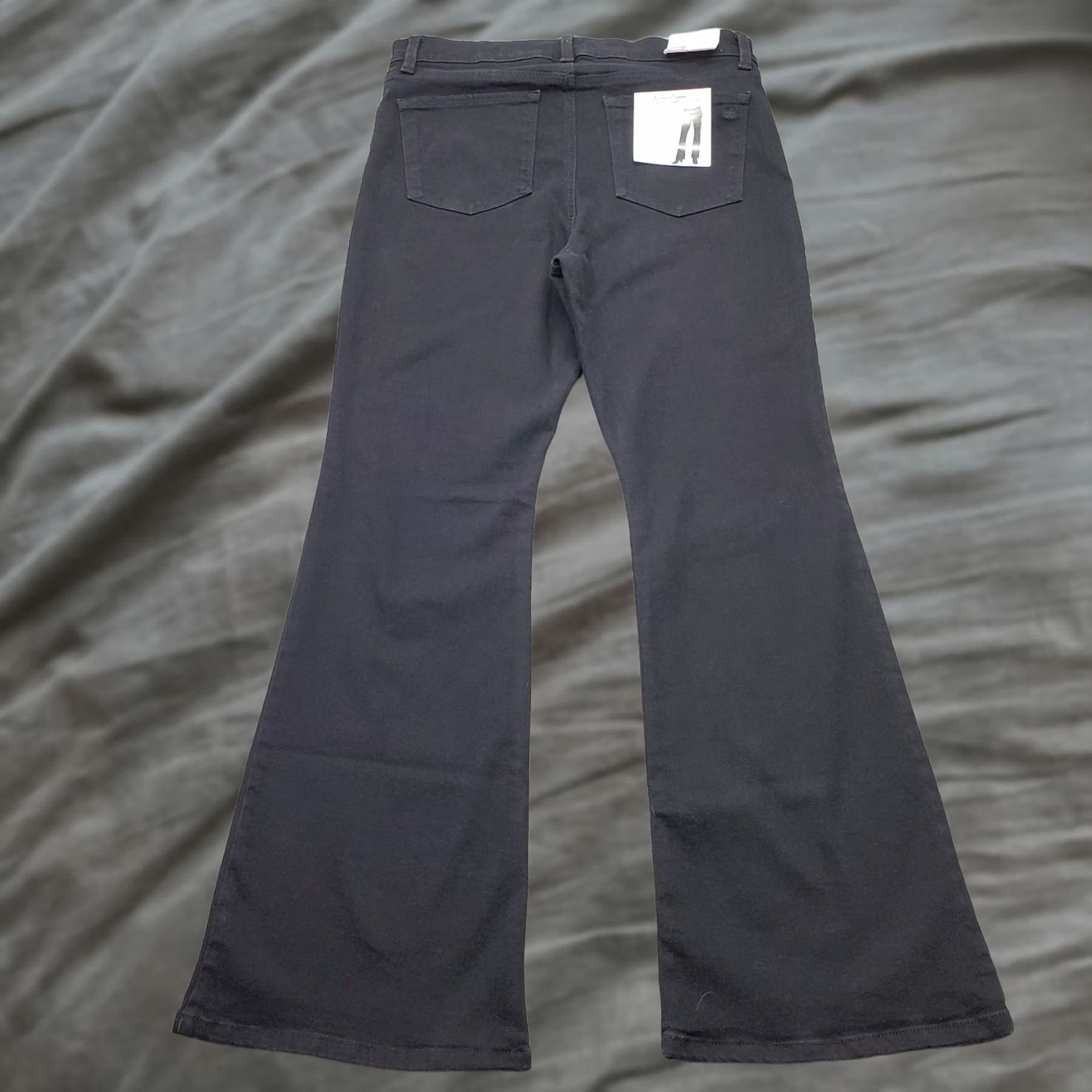 Jessica Simpson Jessica Simpson Jeans Womens 14 Black Denim Stretch Casual High Rise Flared Leg Jeans Womens 14 Black Denim Stretch Flared Leg Size 36" / US 14 / IT 50 - 1 Thumbnail