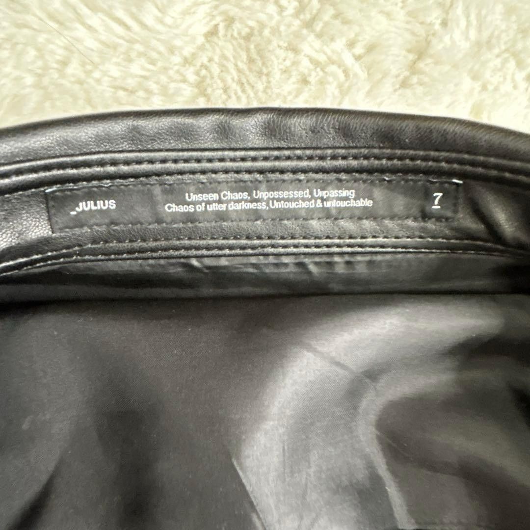 Julius JULIUS 23ss Synthetic Leather Shirt Black 2 Size US M / EU 48-50 / 2 - 8 Thumbnail