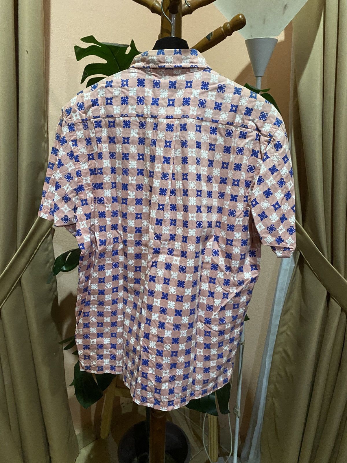Sun Surf Sun Surf Leilani Hawaiian Aloha Shirt Pink Blue Floral Check Size US M / EU 48-50 / 2 - 7 Thumbnail