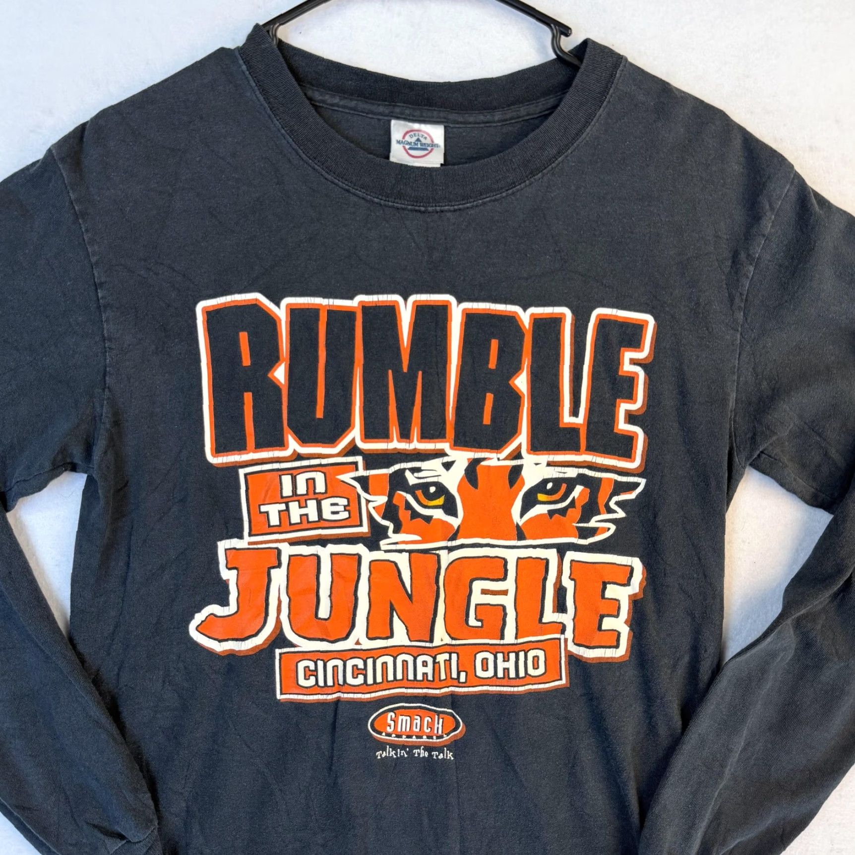 Delta Cincinnati Bengals Shirt Mens Small Black Long Sleeve Rumble Jungle Football Size US S / EU 44-46 / 1 - 6 Thumbnail