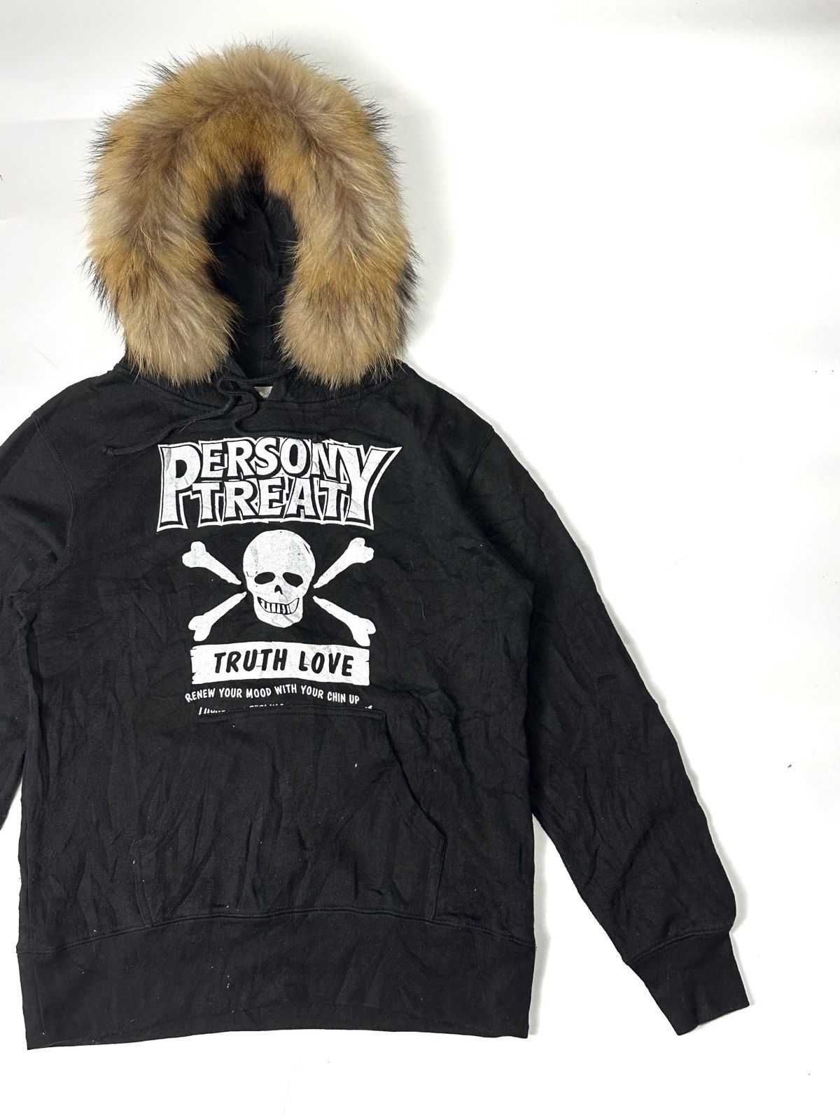 If Six Was Nine × Japanese Brand × Le Grande Bleu (L.G.B.) Fur hoodie Plus Sign skull bones Size US S / EU 44-46 / 1 - 3 Thumbnail