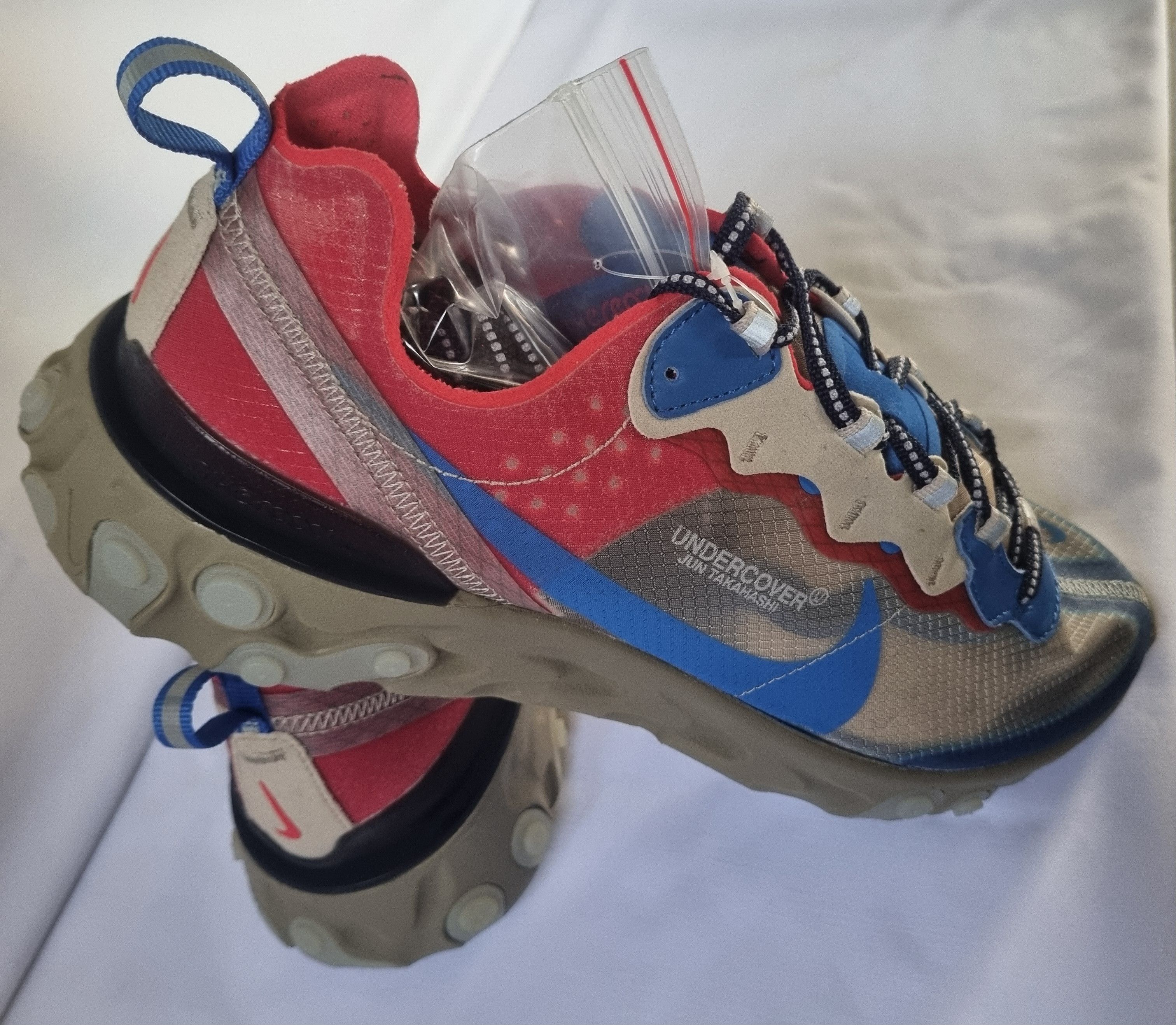 Nike × Undercover Nike React Element 87 X Undercover Light Beige Size US 10 / EU 43 - 16 Thumbnail