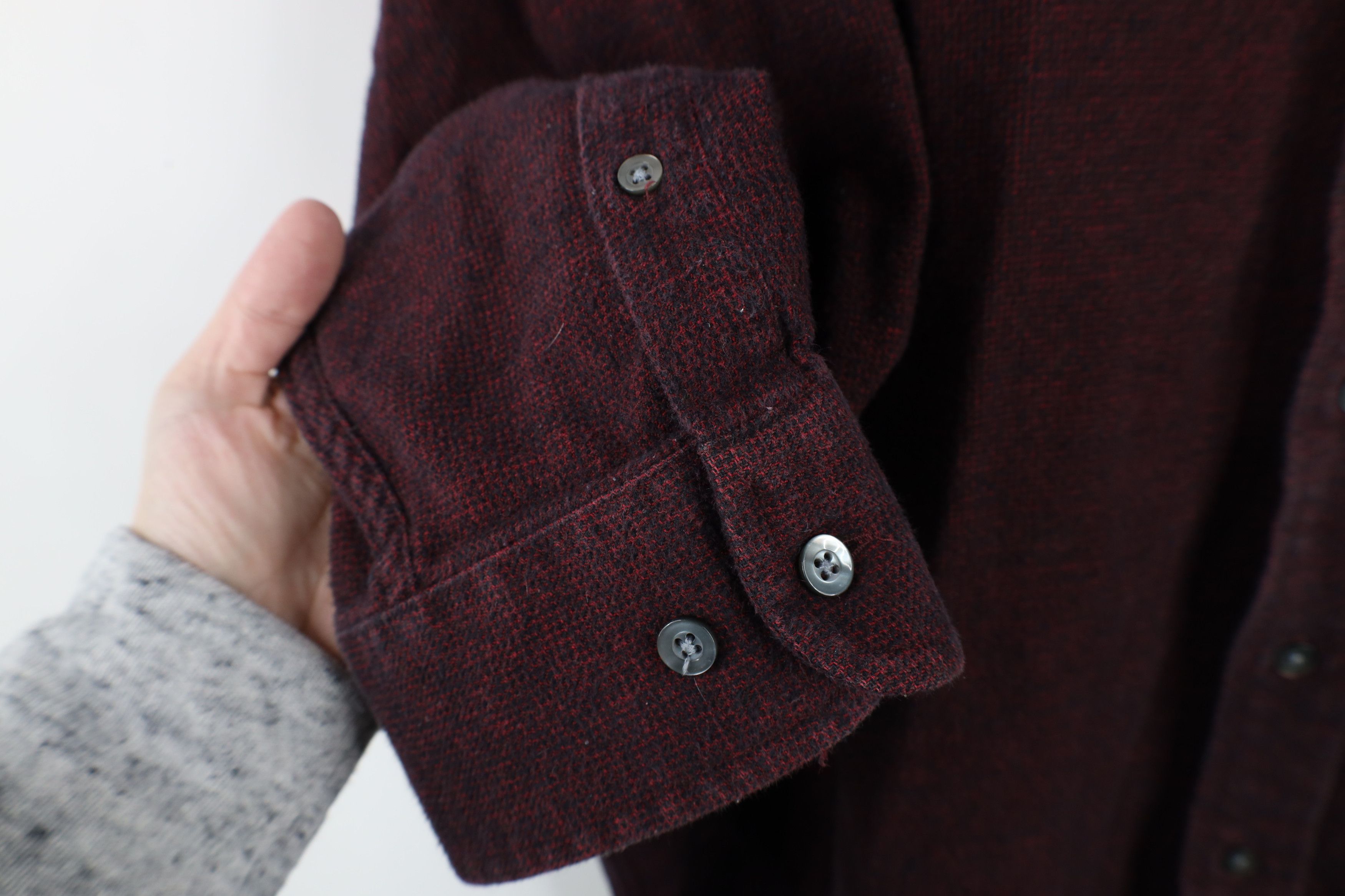Vintage Vintage 90s Streetwear Collared Button Down Shirt Red Size US XXL / EU 58 / 5 - 4 Thumbnail