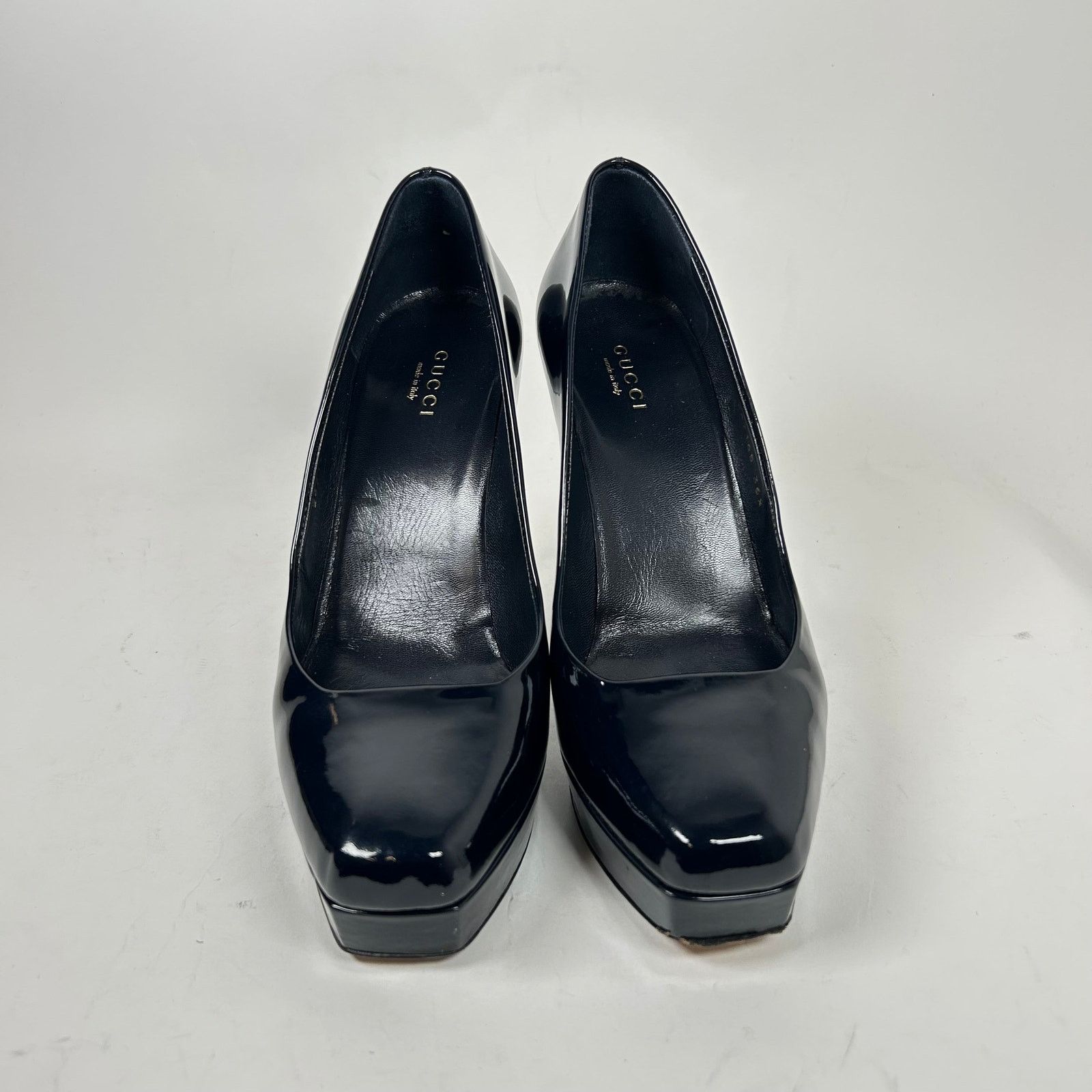 Gucci Gucci Midnight Blue Patent Leather Pumps Size 36.5 Size US 6.5 / IT 36.5 - 2 Thumbnail