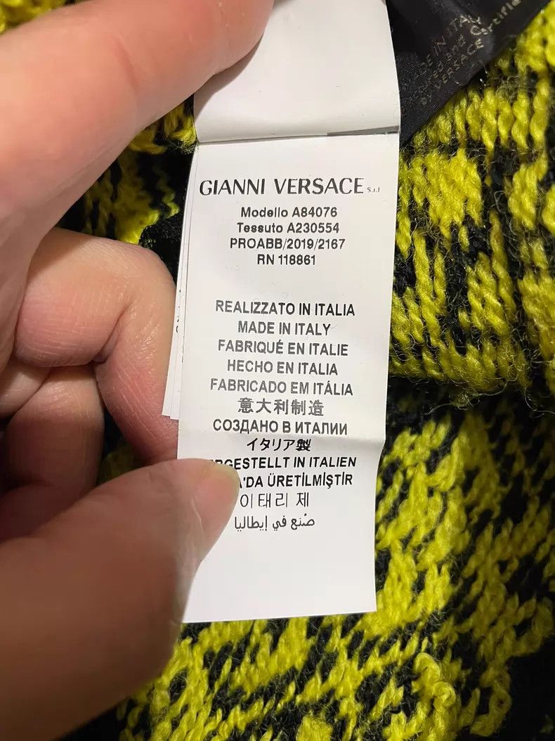 Versace Versace Ribbed trim with wool knit Size 3XL / US 20-22 - 8 Thumbnail
