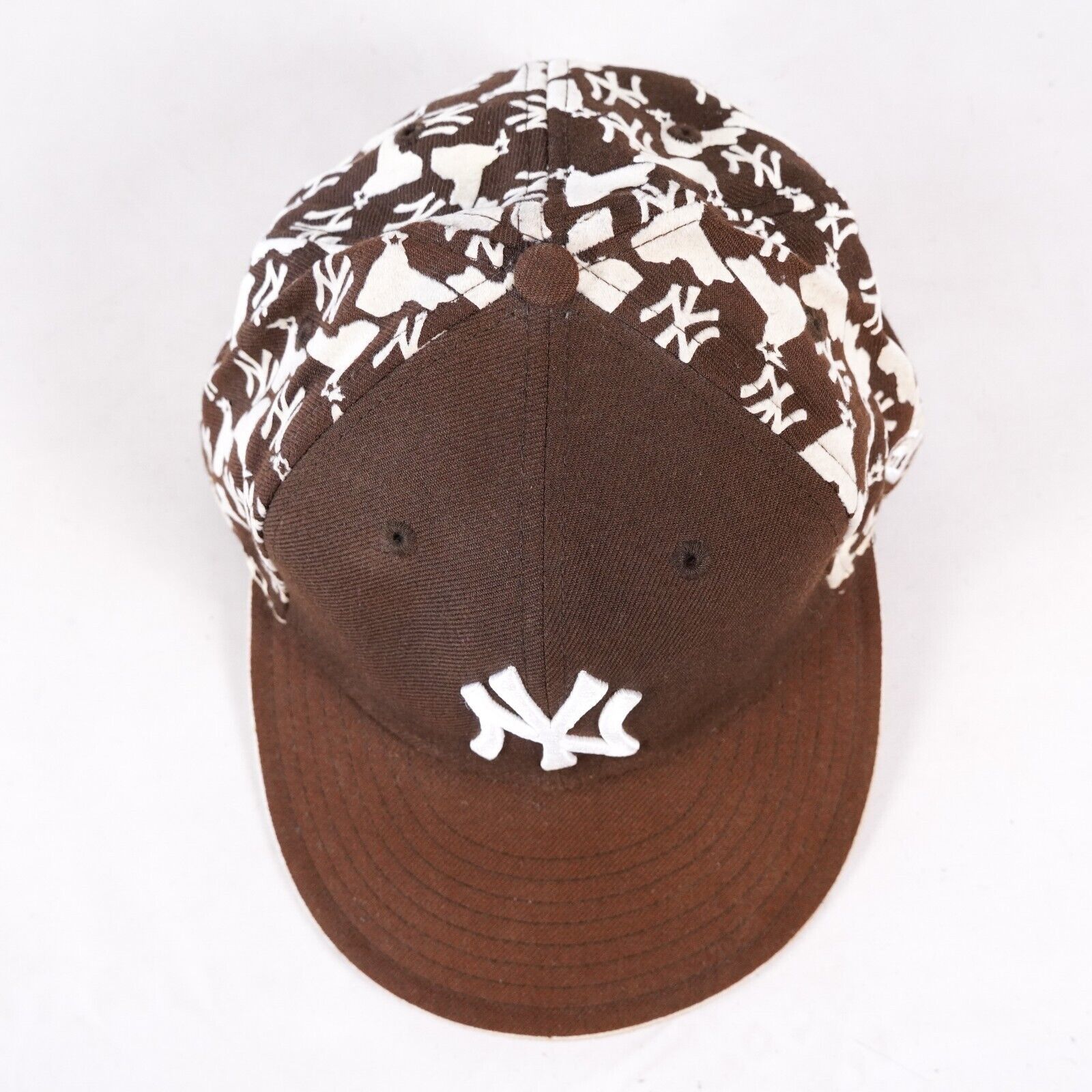 New Era New Era MLB Team New York Yankees Fitted Hat Cap Visor Brown Size ONE SIZE - 6 Thumbnail