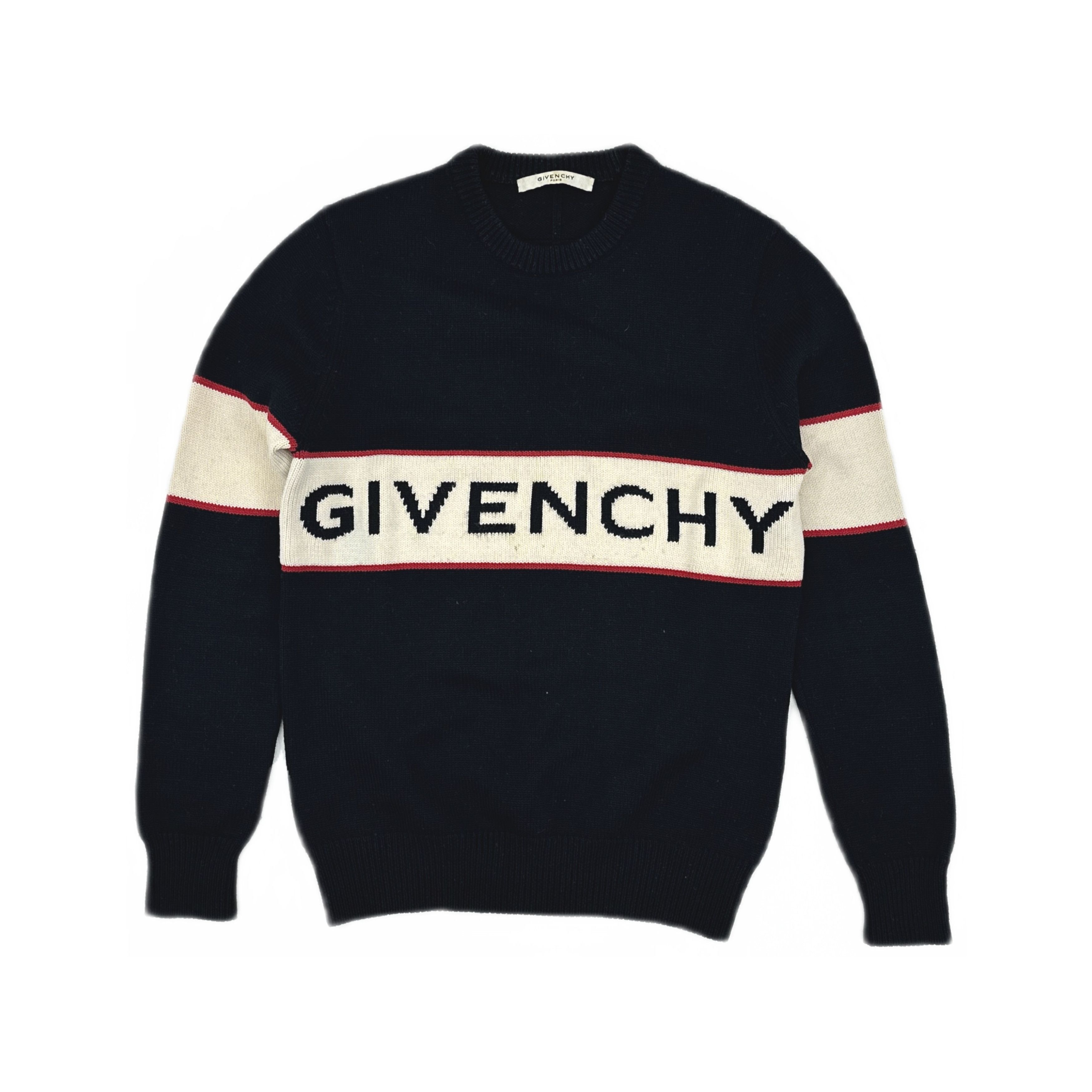 Givenchy Givenchy Logo Knit Sweater Size S Size US S / EU 44-46 / 1 - 1 Thumbnail
