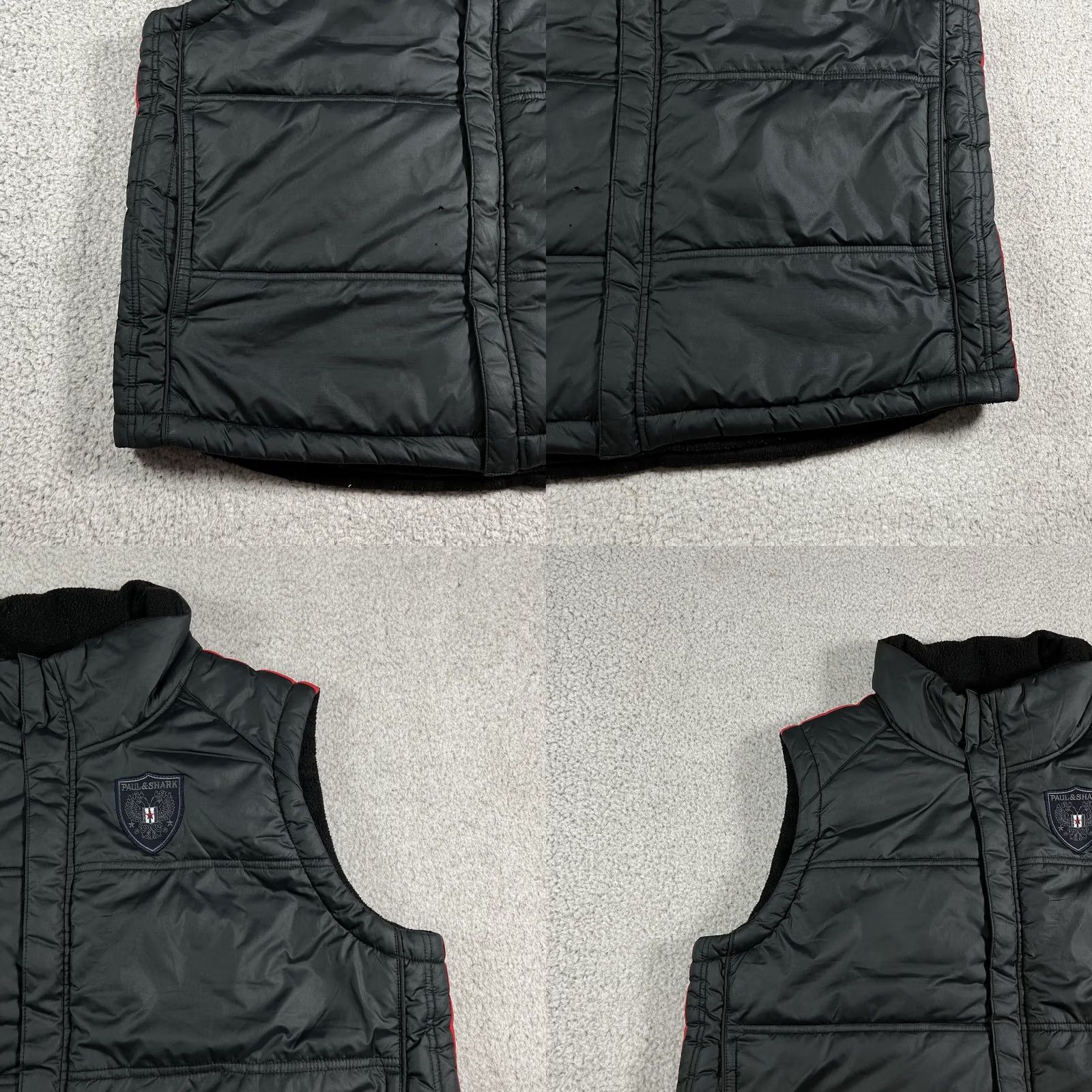 Paul & Shark VINTAGE Paul & Shark Yachting Vest Mens M Black Puffer Fleece Reversible Jacket Size US M / EU 48-50 / 2 - 9 Thumbnail