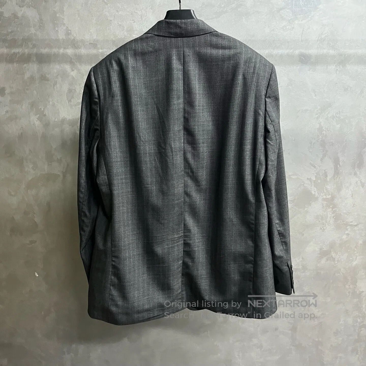 Balenciaga Balenciaga Dark gray logo sticker on a V-neck long-sleeve Size 46R - 5 Thumbnail