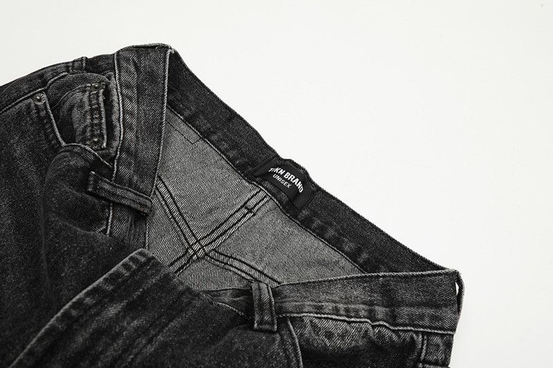 Jean Retro washed straight-leg flared ripped jeans for men Size US 32 / EU 48 - 4 Thumbnail