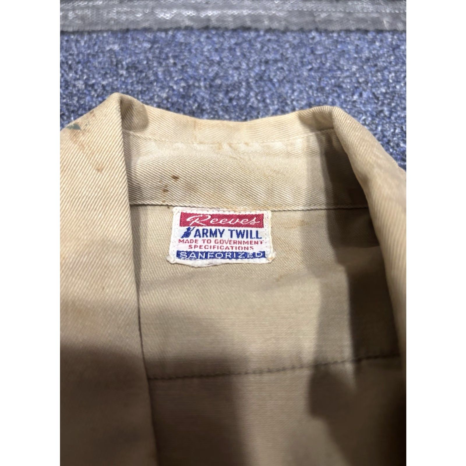 Vintage VINTAGE Hercules Army Twill Chambray Cotton Shirt M Brown Mens Button-Up Long Sleeve Collared 1940s Size US M / EU 48-50 / 2 - 3 Thumbnail