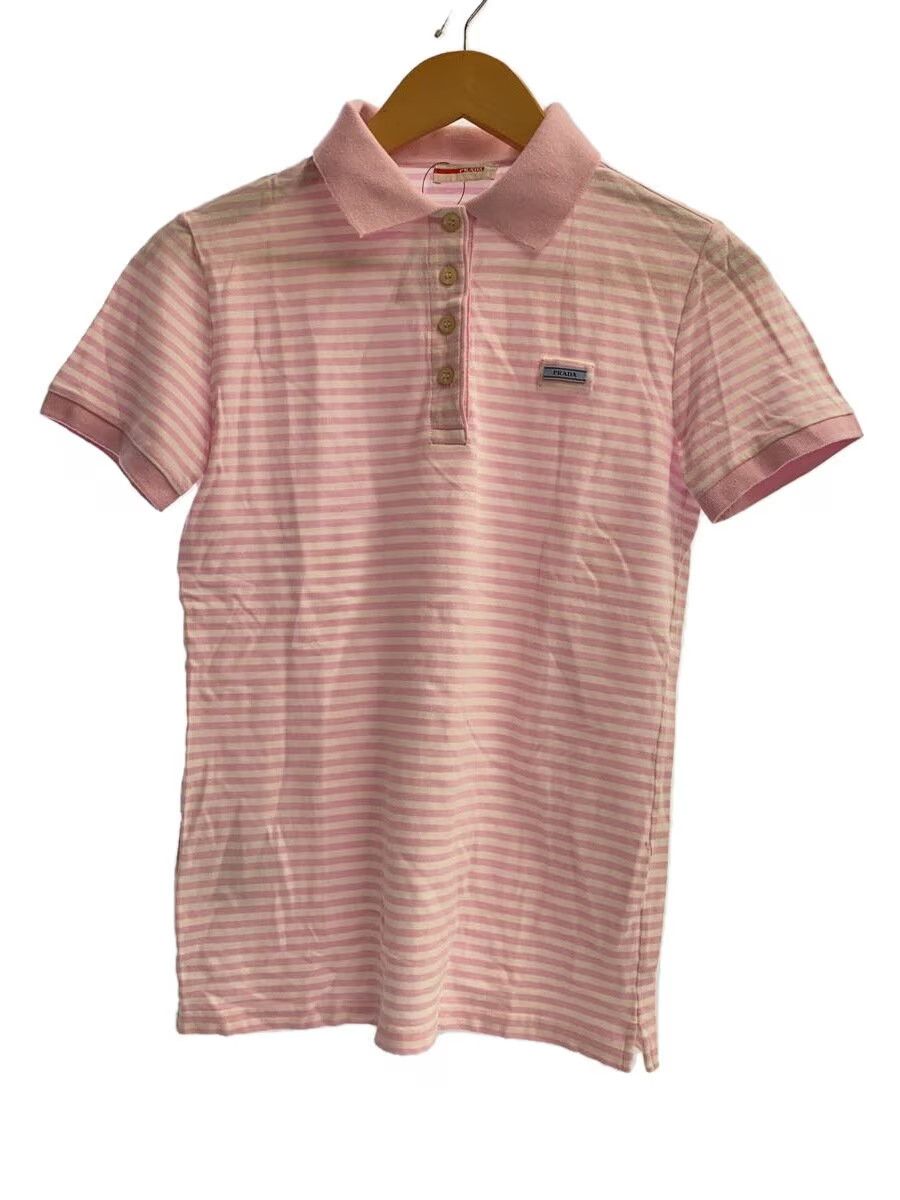 Prada Striped Polo Shirt Size M / US 6-8 / IT 42-44 - 1 Thumbnail