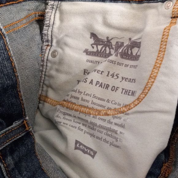 Levi's Levis 505 Size 38x29 Mens Regular Fit Straight Leg Jeans Blu Size US 38 / EU 54 - 11 Thumbnail
