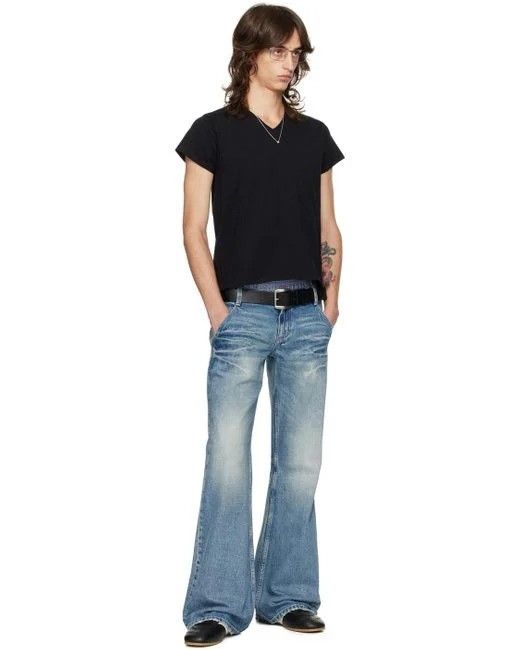 Fax Copy Express Black V-Neck T-Shirt | XL - runs small Size US XL / EU 56 / 4 - 1 Thumbnail
