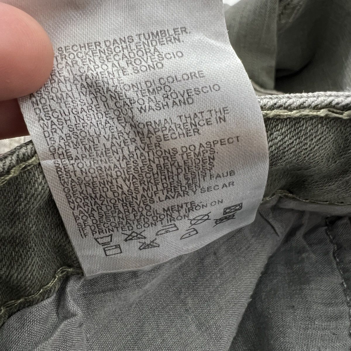 Japanese Brand Machine Nouvelle Mode Distressed Cargo Pants Size US 31 - 11 Thumbnail