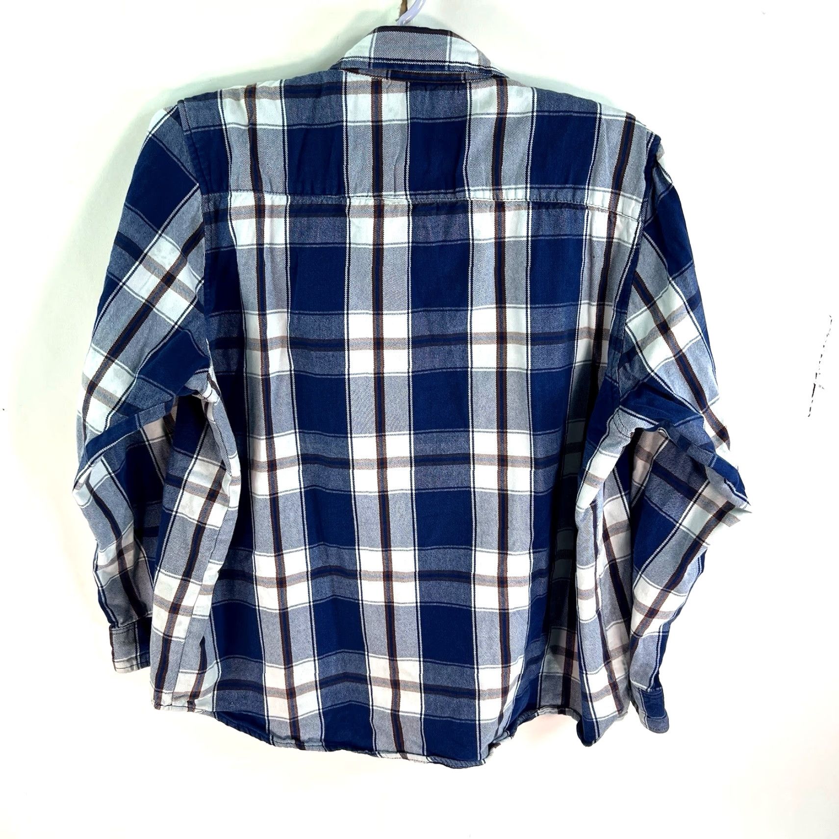 Vintage Hot Leathers Plaid Flannel Button-Up Shirt 2XL Blue Casual Workwear Mens Size US XXL / EU 58 / 5 - 6 Thumbnail
