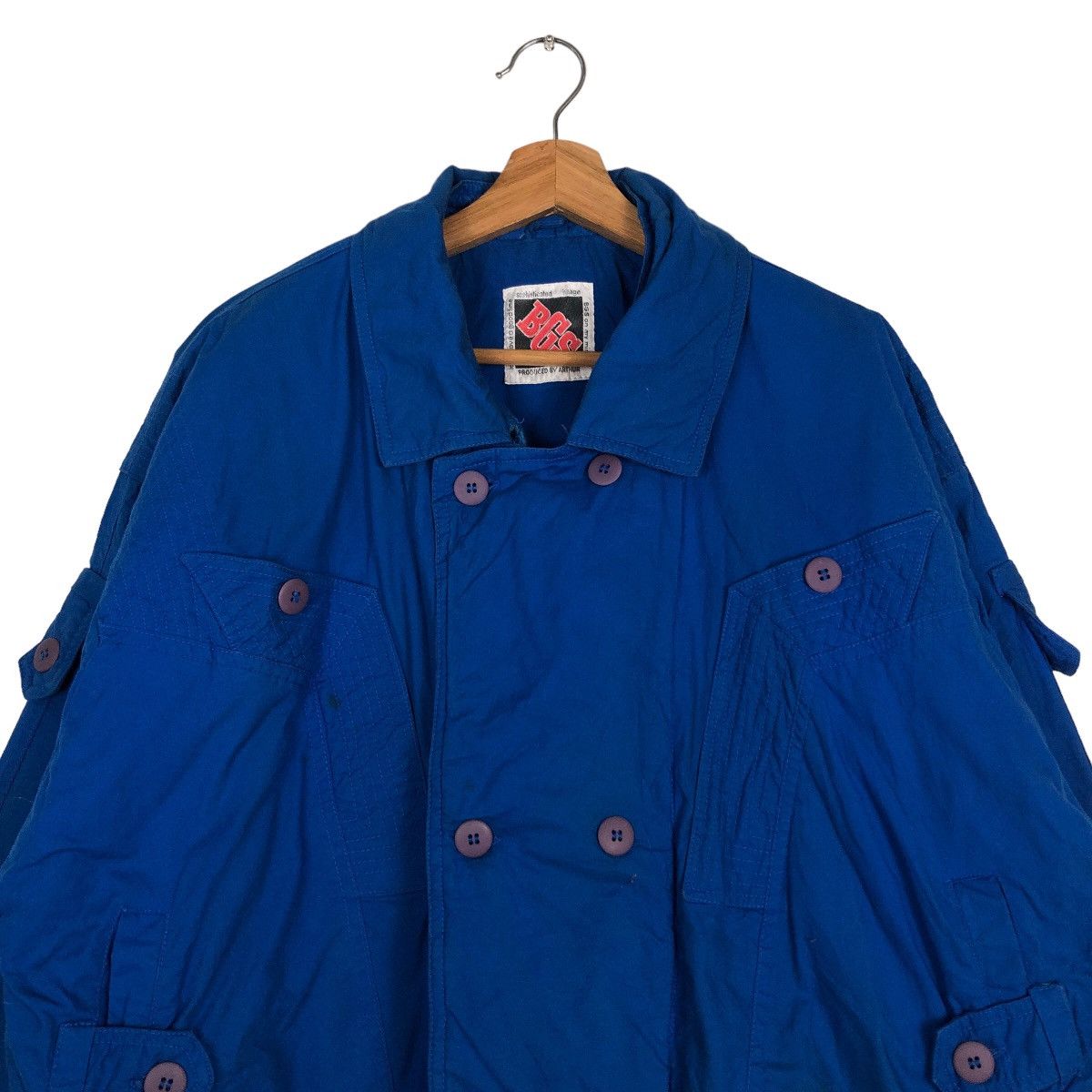 Issey Miyake 🔥Vintage 80’s Bomber Jacket BGS Arthur Bondage Parachute Size US L / EU 52-54 / 3 - 3 Thumbnail