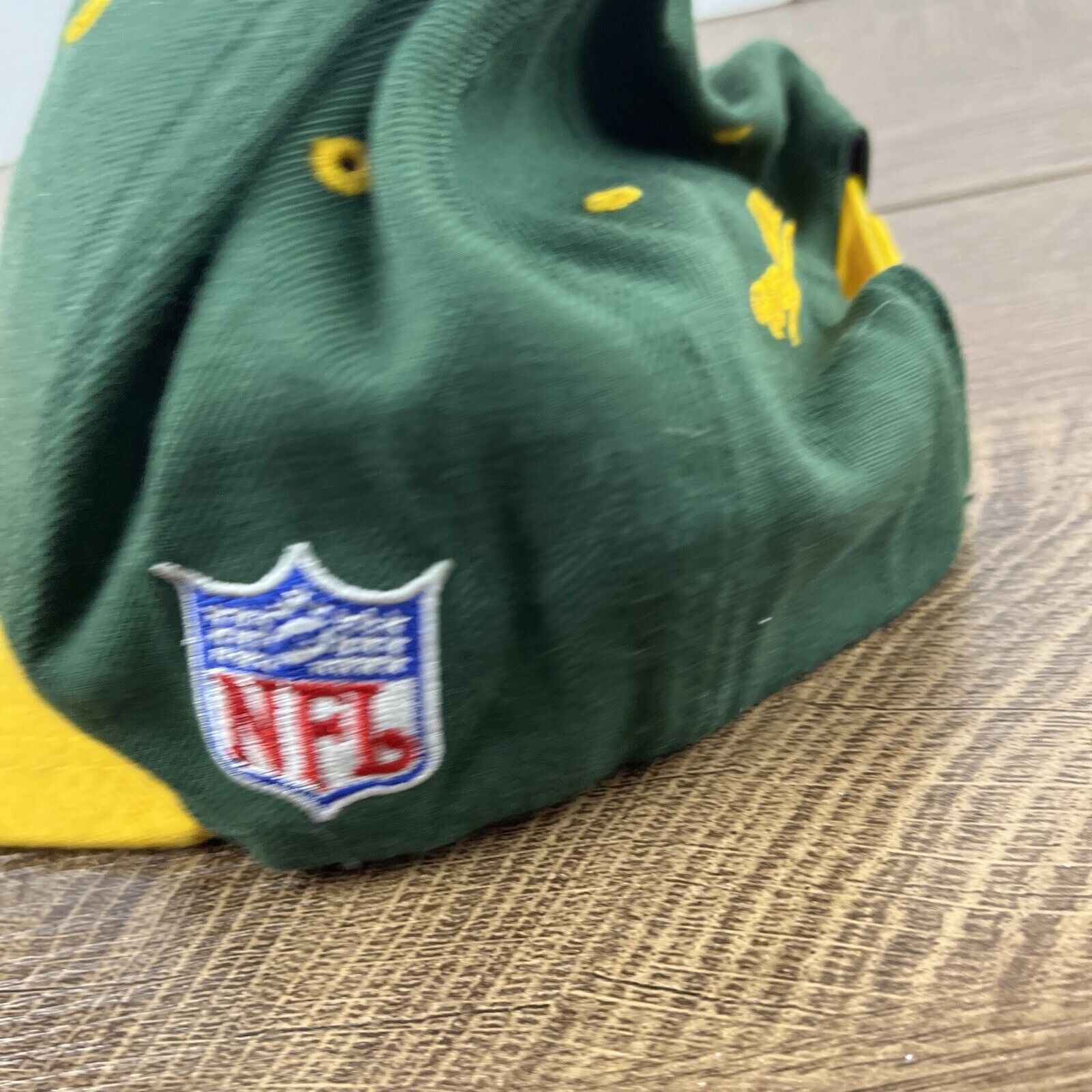 Mitchell & Ness Vintage Green Bay Packers Hat Green Hat Snapback Adjustable Size ONE SIZE - 10 Thumbnail