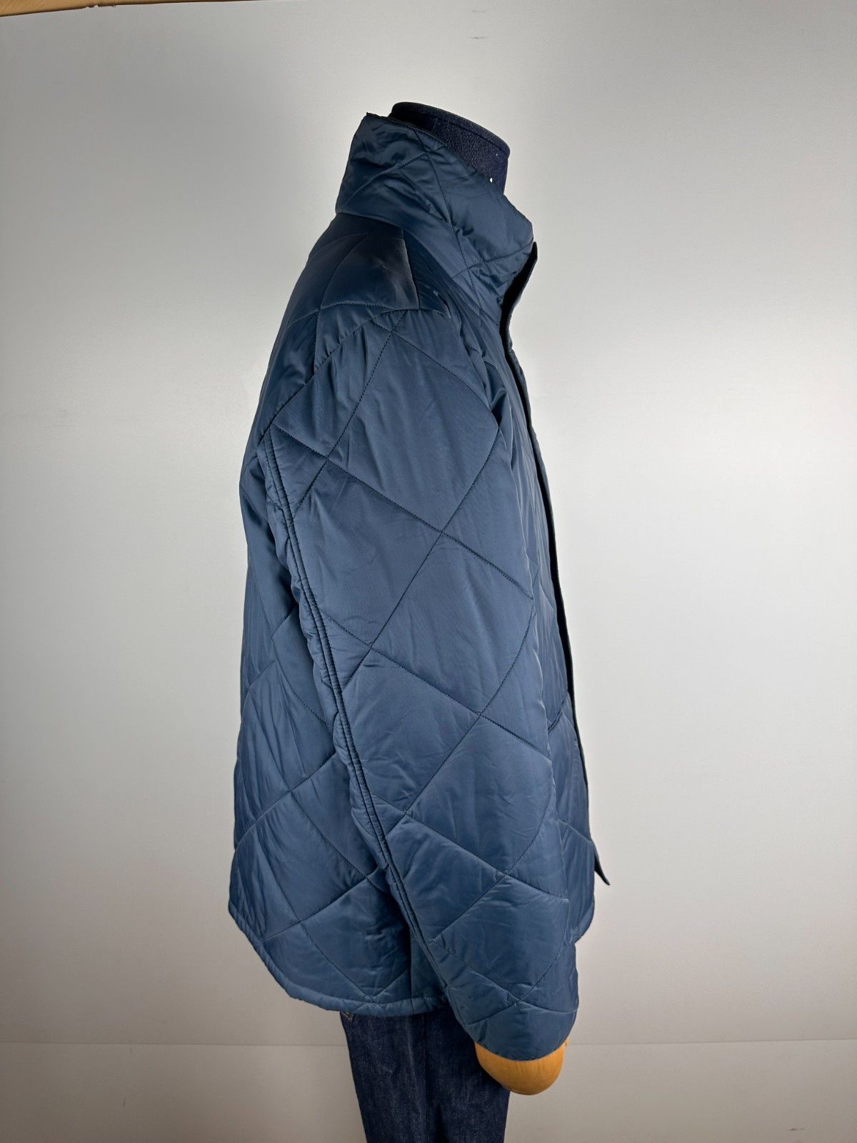 Barbour Barbour Men's Barron Quilted Jacket Warm Blue Size XL Size US XL / EU 56 / 4 - 7 Thumbnail