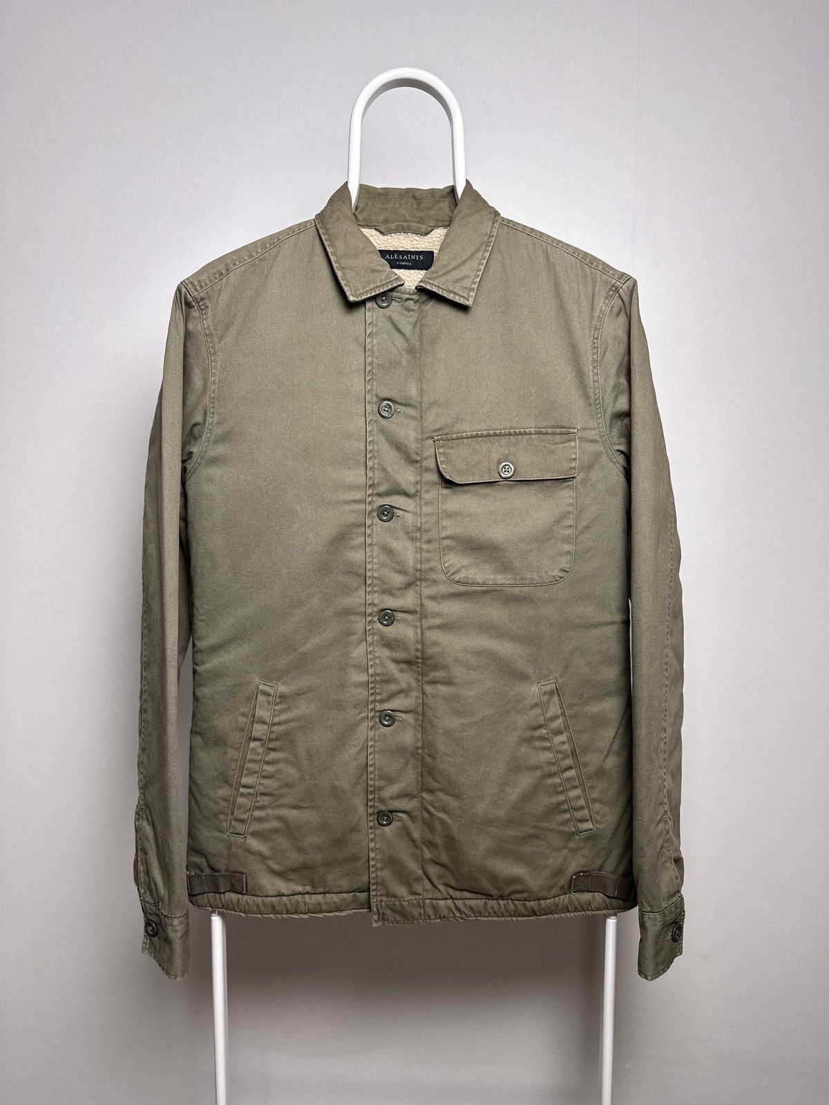 Allsaints AllSaints Deck Shirt Sherpa Overshirt Military Jacket Size US XS / EU 42 / 0 - 1 Thumbnail