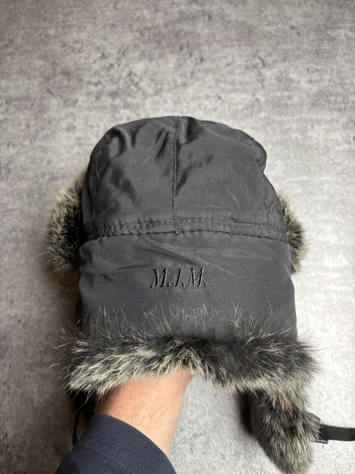 Vintage Vintage Warm Rabbit Fur Hat With Earflaps Size ONE SIZE - 6 Thumbnail