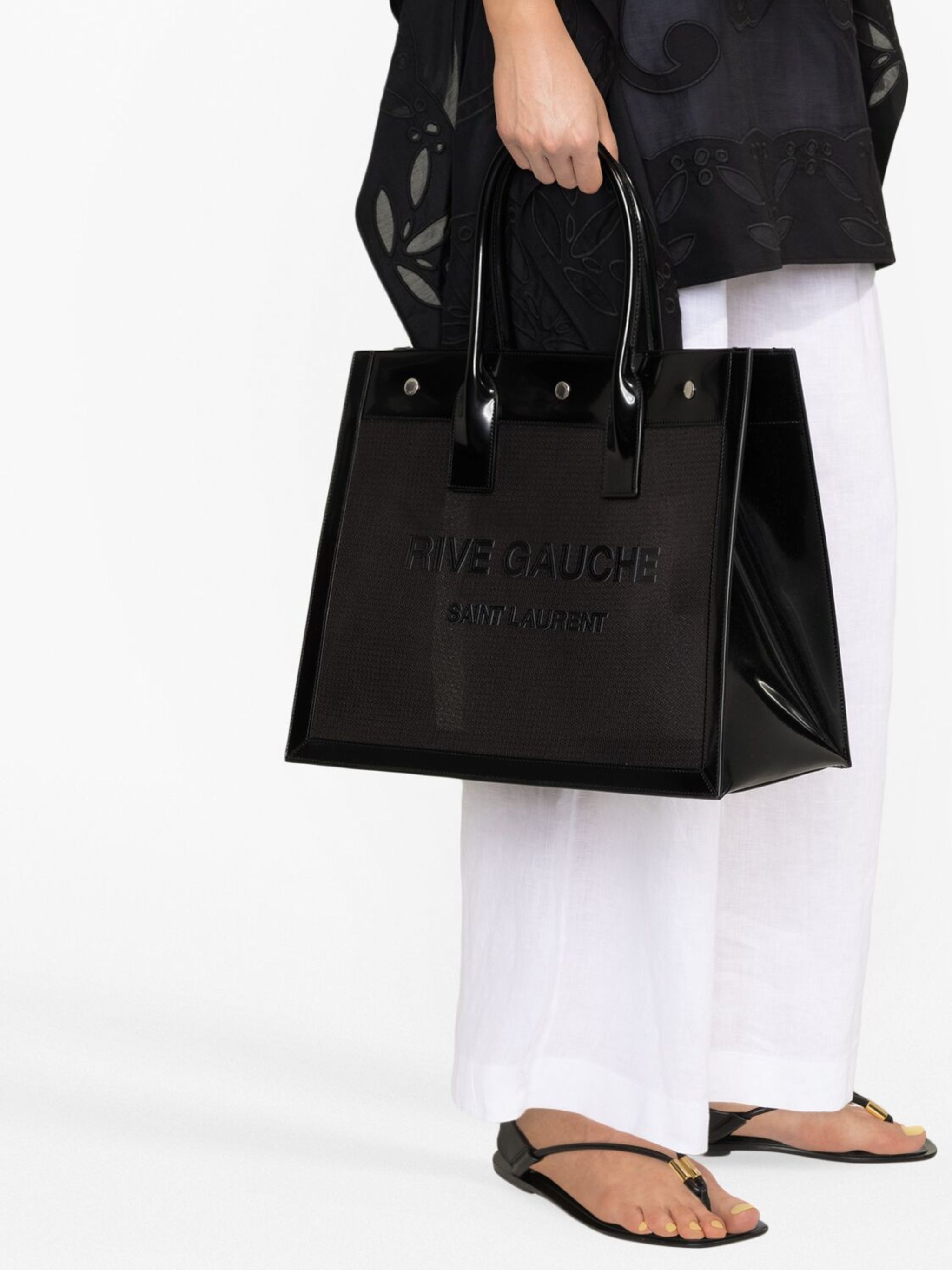 Saint Laurent Paris o1tp1o0125 Hand Bag in Black Size ONE SIZE - 3 Thumbnail
